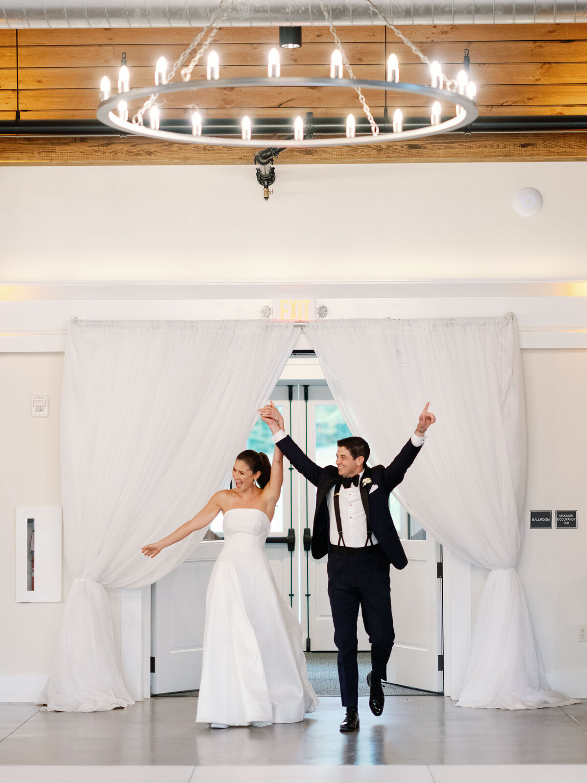 reception space with candles and flowers at  hildene wedding in manchster, vt ceremony
