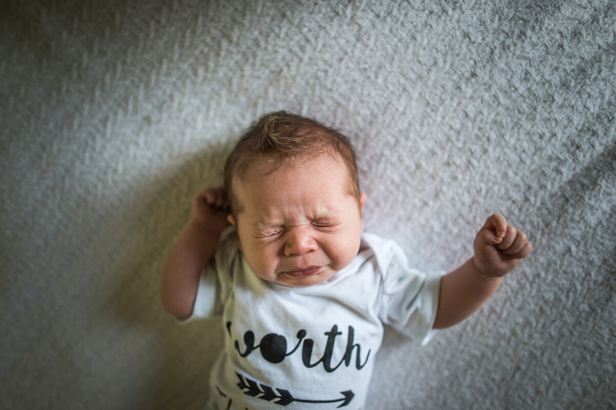 newborn in home photoshoot