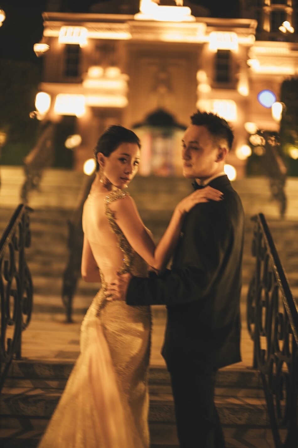 Pre-wedding photoshoot. The Londoner, Macau. Reem Acra - Breakfast at Tiffany’s.