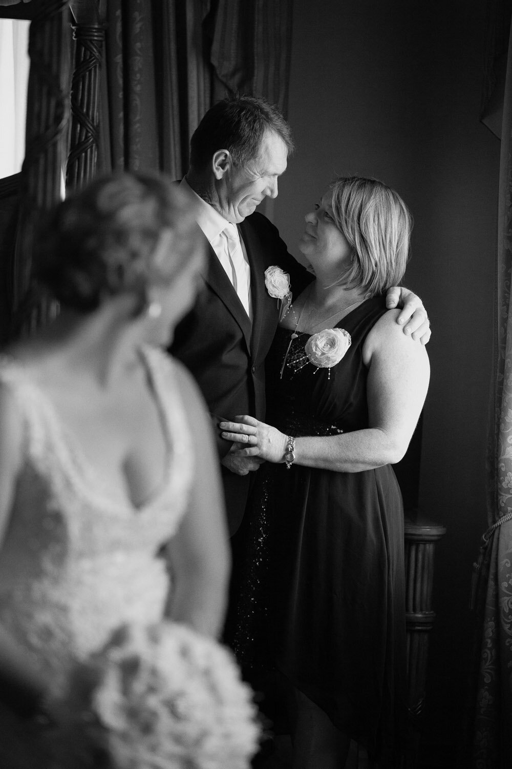 bride and parents getting ready in Denison Boutique Hotel Rockhampton