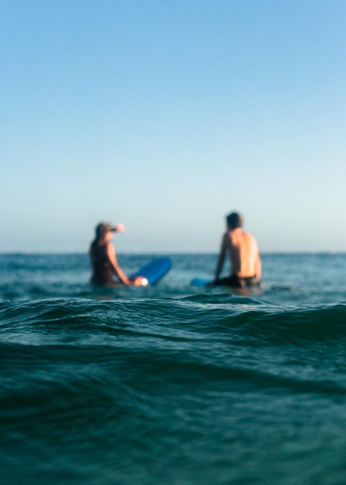 couple in the ocean