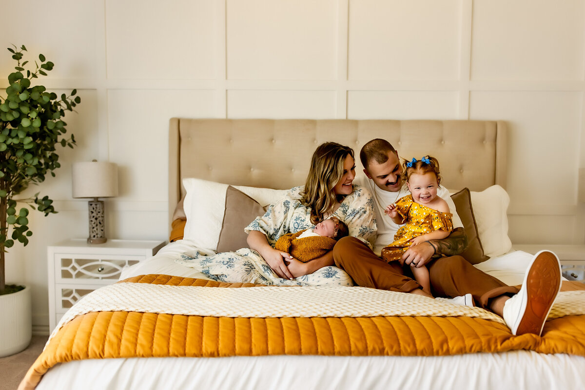 Lifestyle newborn session in home | Burleson, TX Newborn Photographer