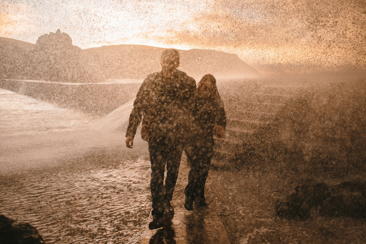 Engagement shoot_couples session_wild winter shoot_Hope Cove_039
