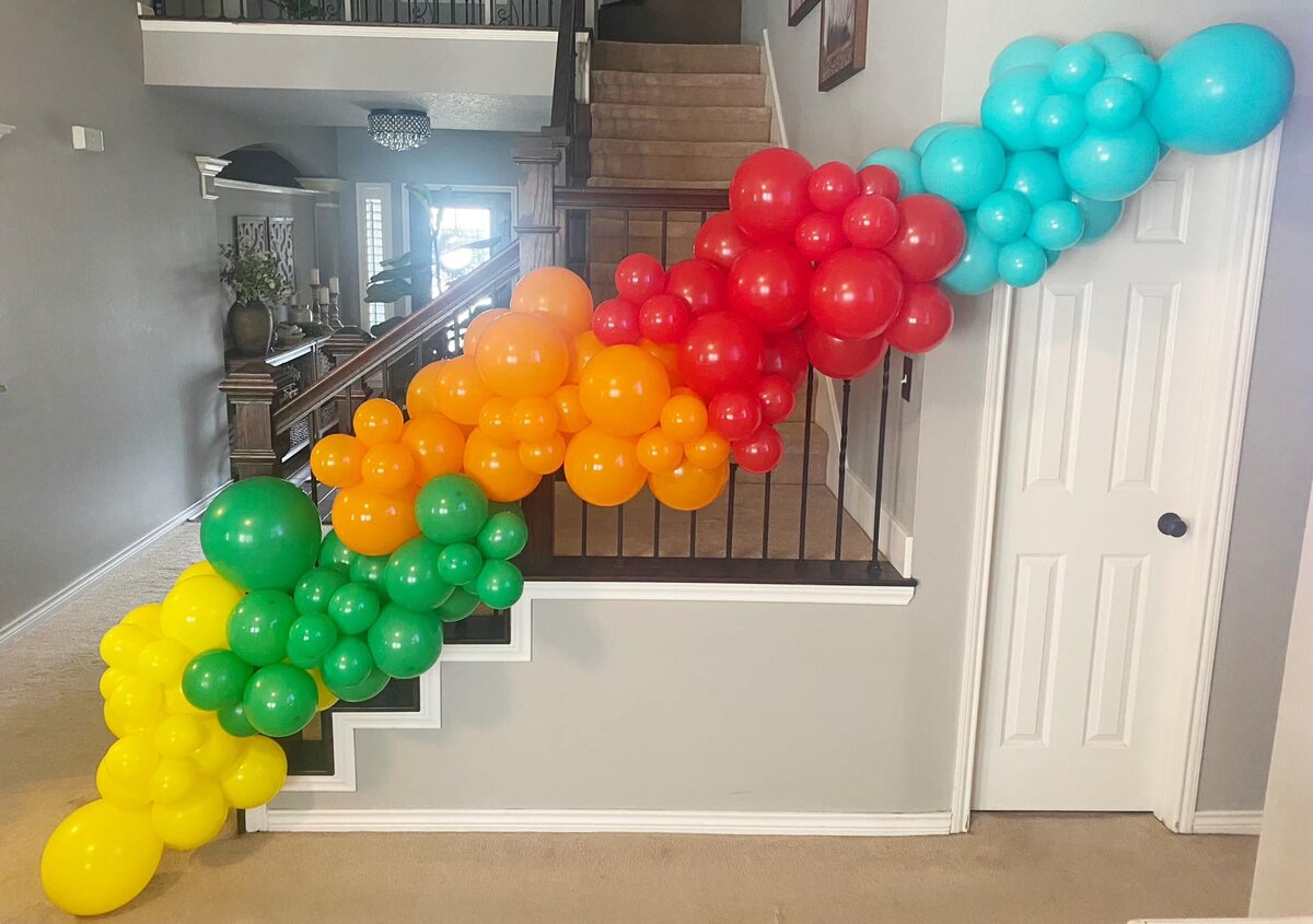 rainbow balloons Stand Out Balloons