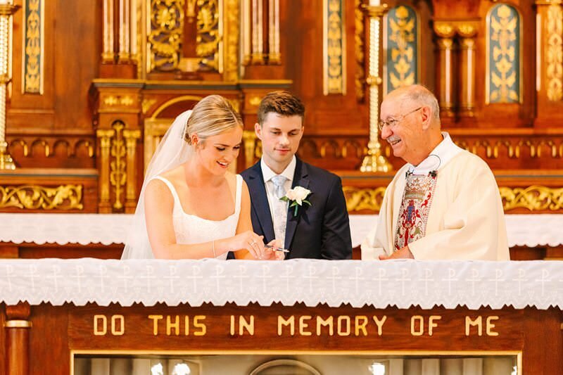 Wedding at St. Boniface with Reception at ECC203