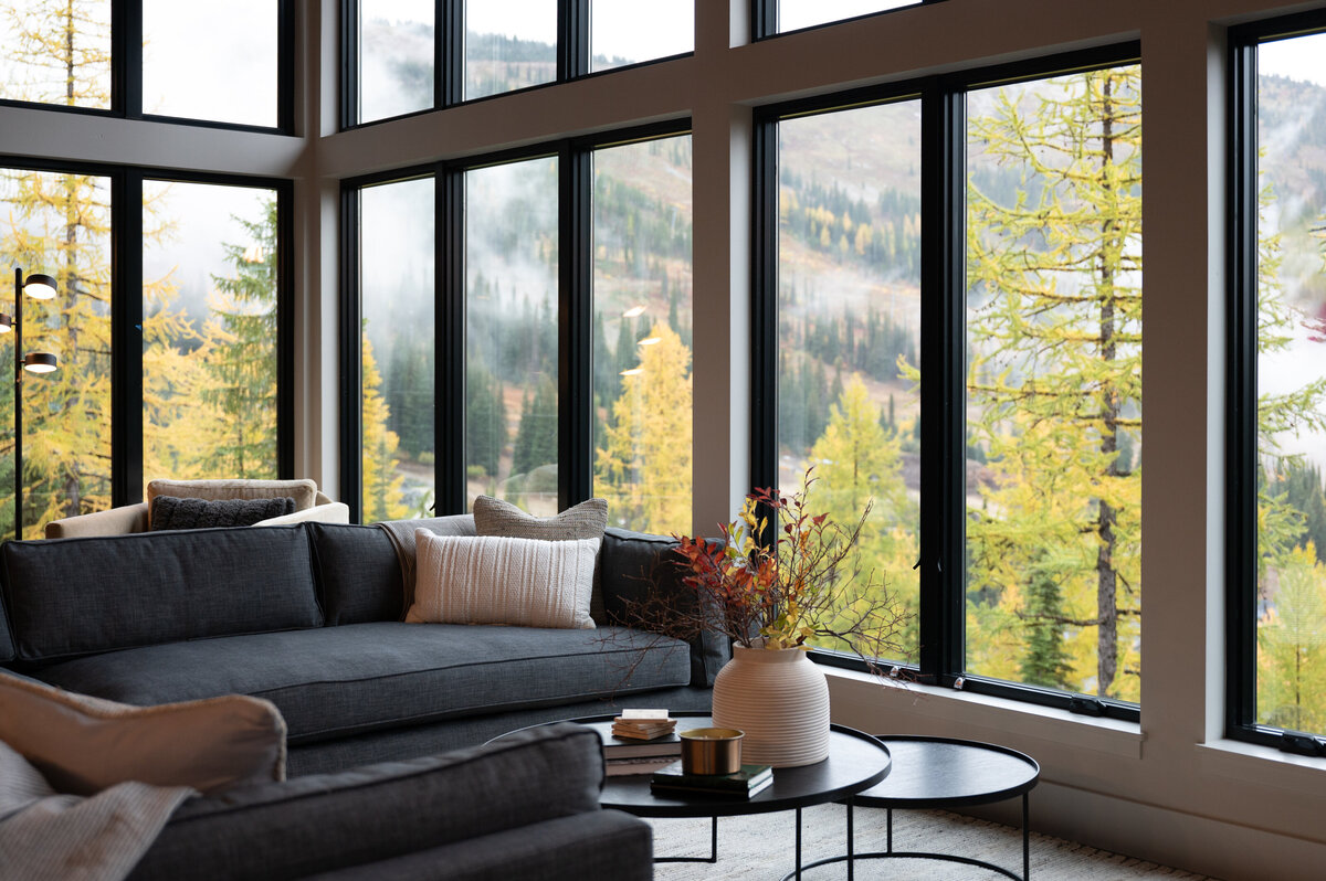 Schweitzer Mountain  Modern Living Room
