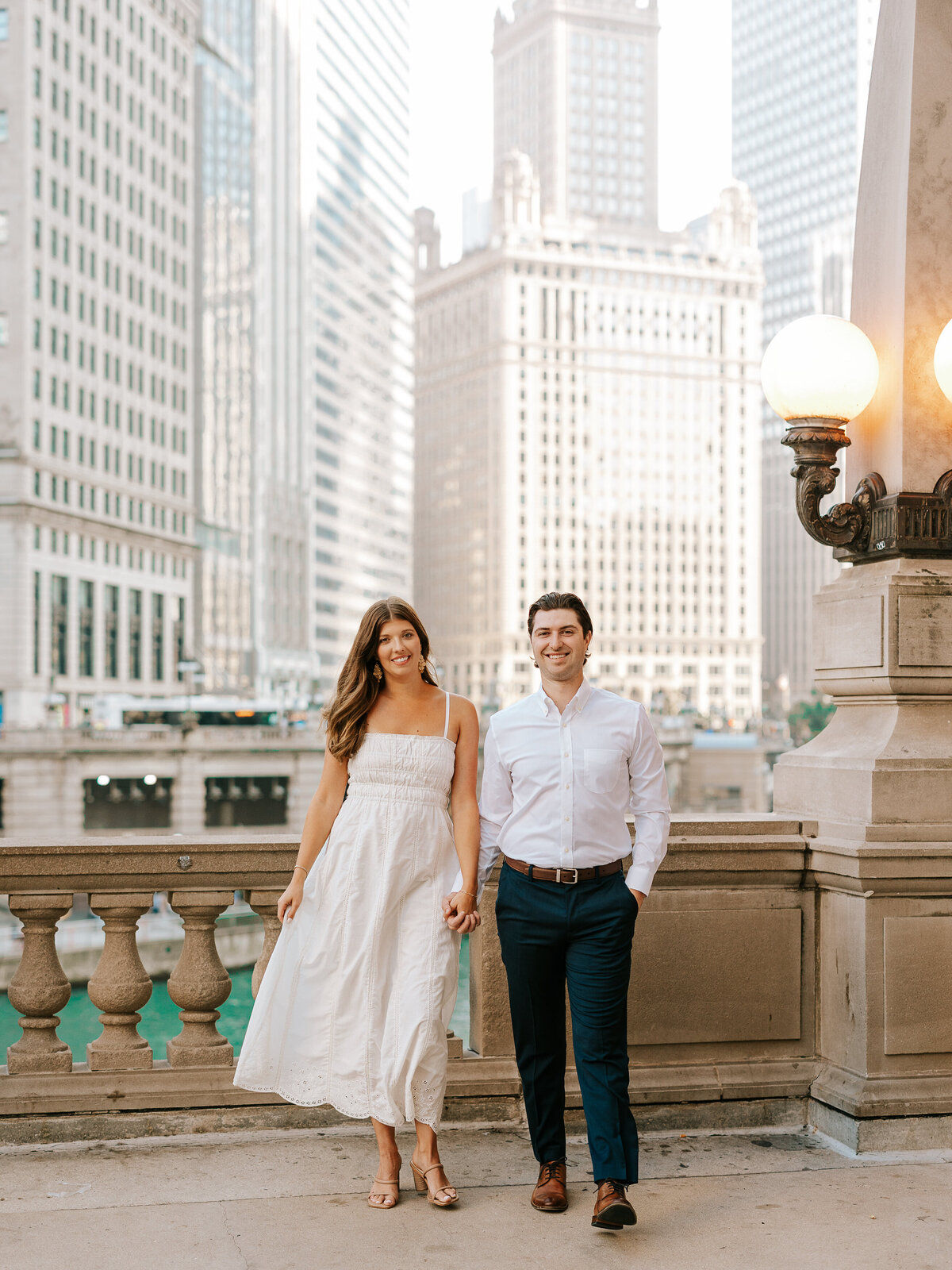 Downtown Chicago Dallas Engagement Photos Colorful Washington Square Park Wrigley North Ave Beach-6