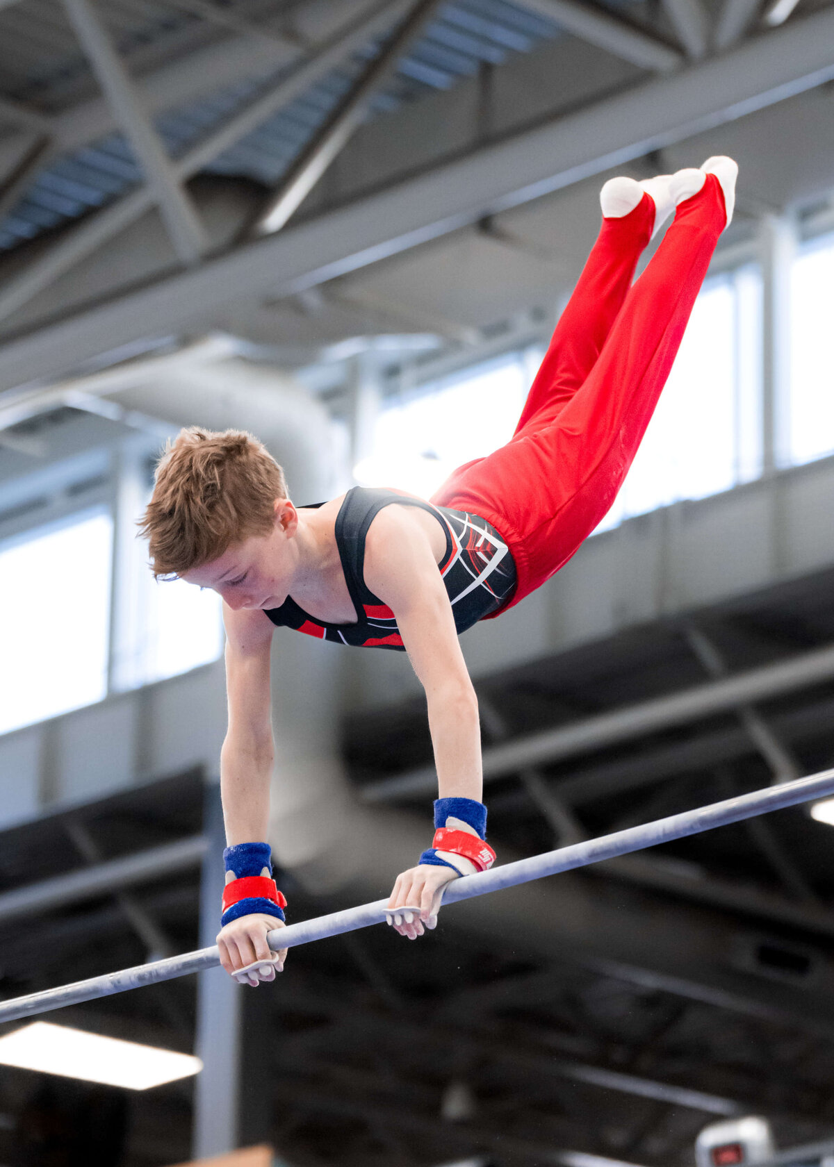 Photo by Luke O'Geil taken at the 2023 inaugural Grizzly Classic men's artistic gymnastics competitionA1_09256