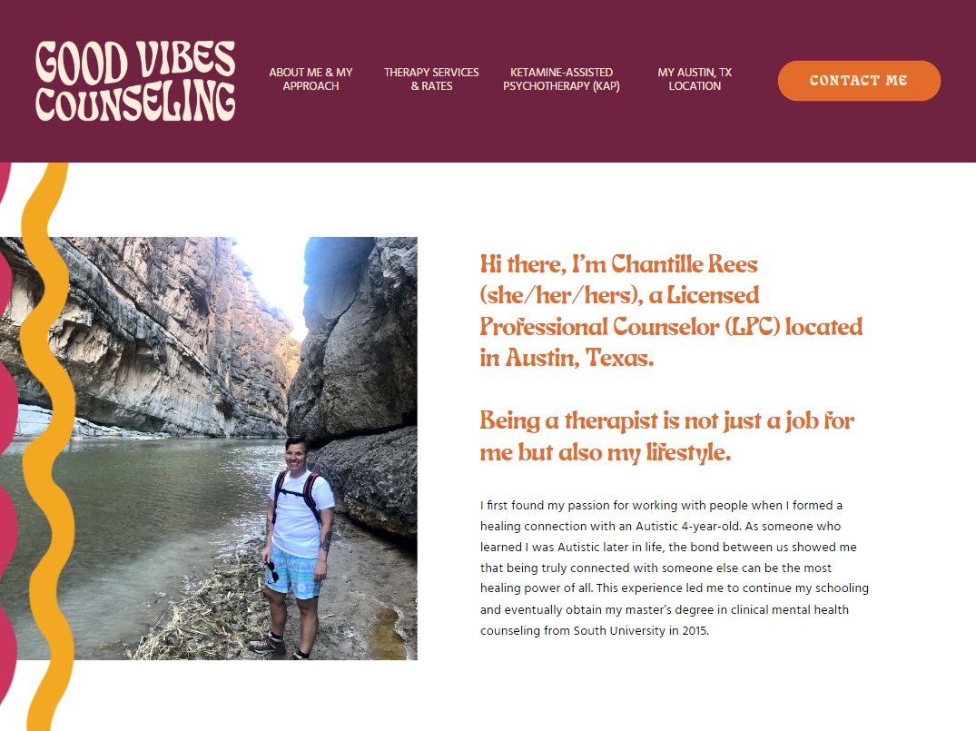 Chantille Rees, LPC | Good Vibes Counseling | Austin, TX