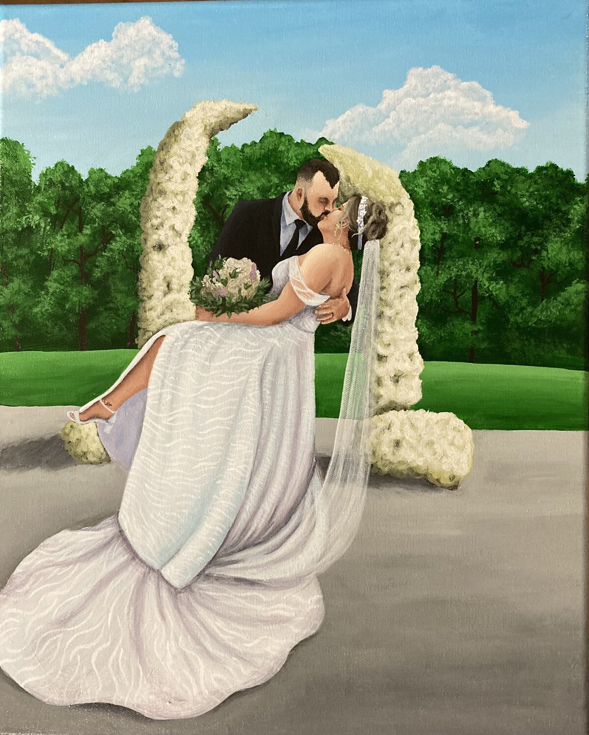 Wedding painting Gatlinburg Tennessee