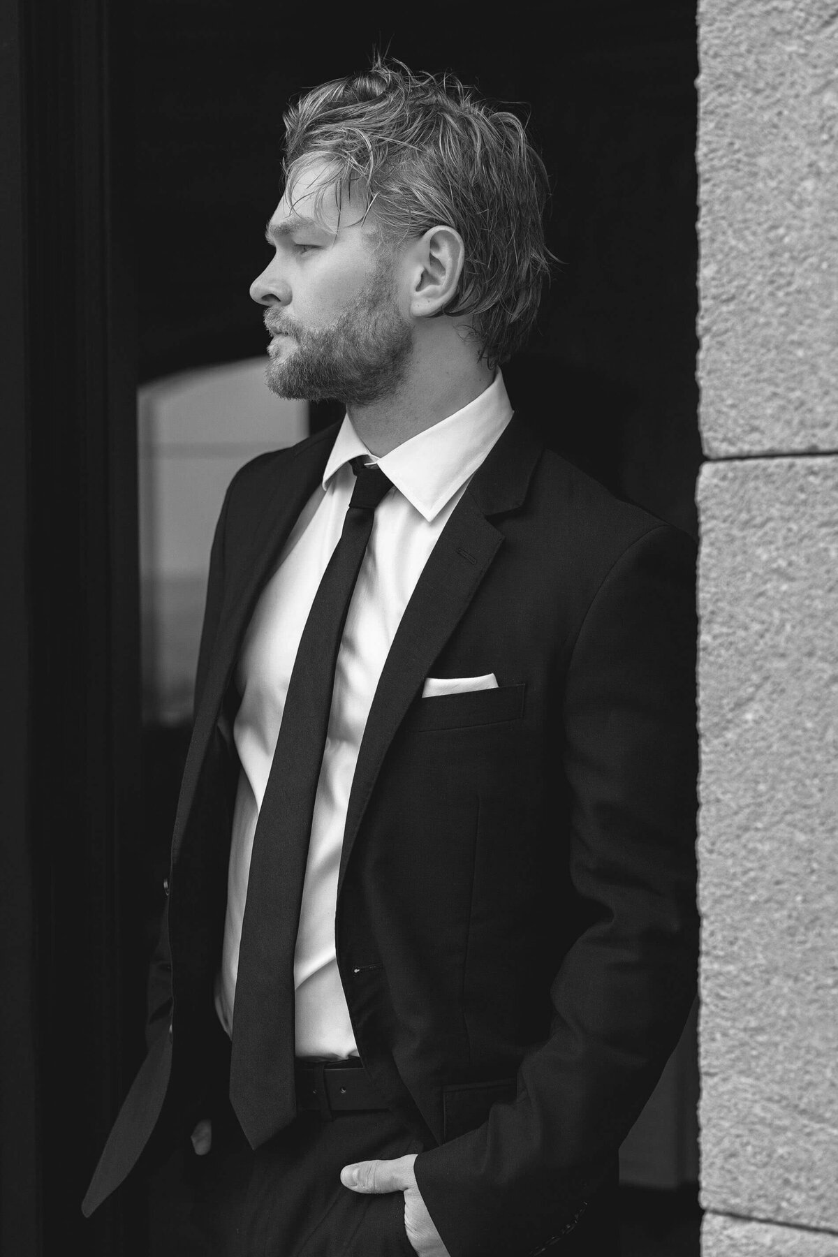 Groom portrait at Luberon wedding