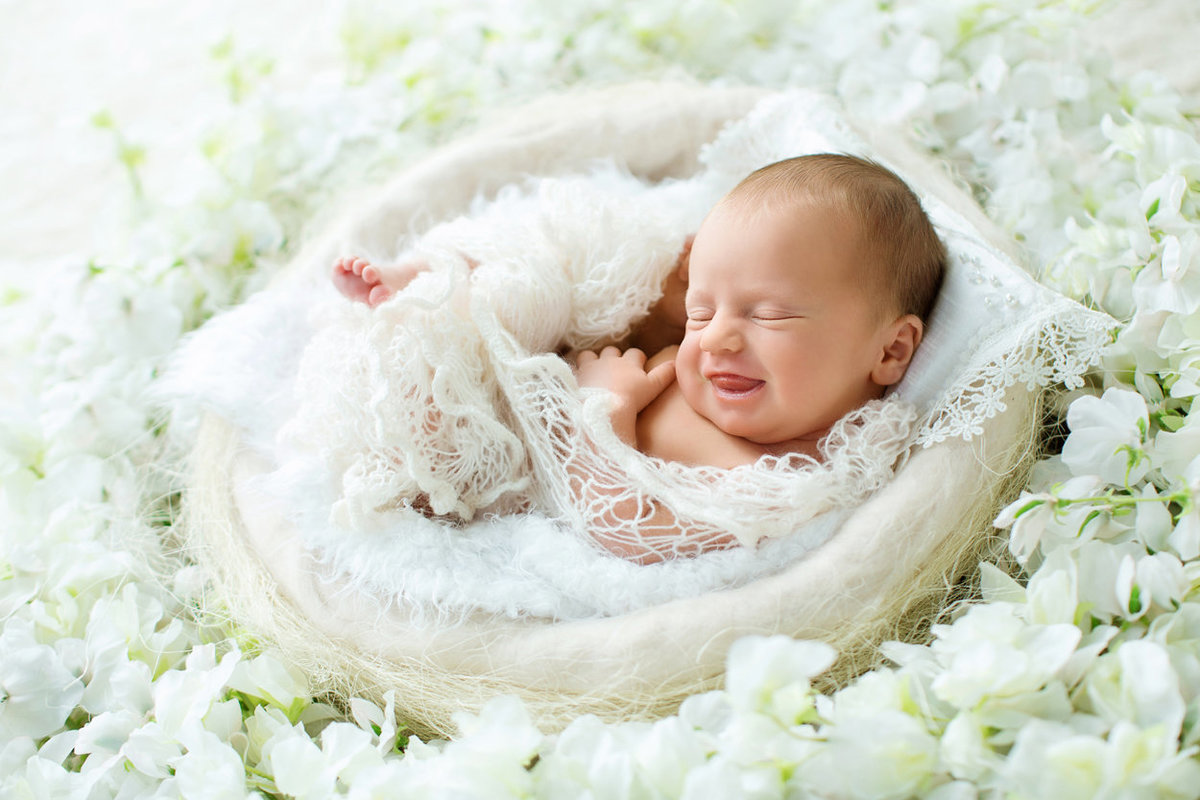 newborn in flowers269