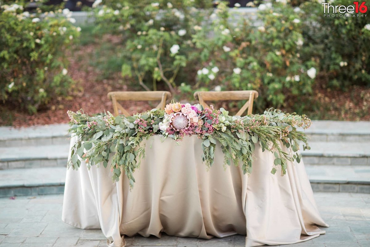 The Bridal Table at the Newhall Mansion