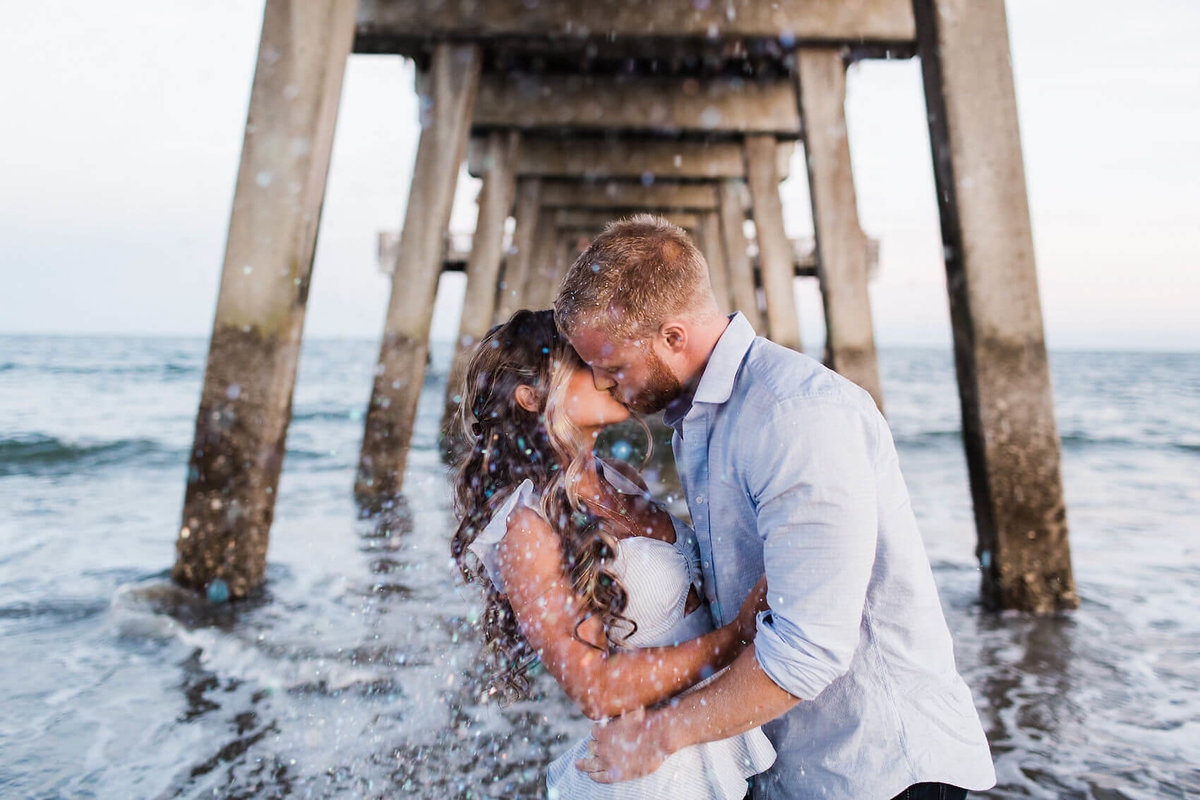 Tybee Pier Sunset Engagement Session