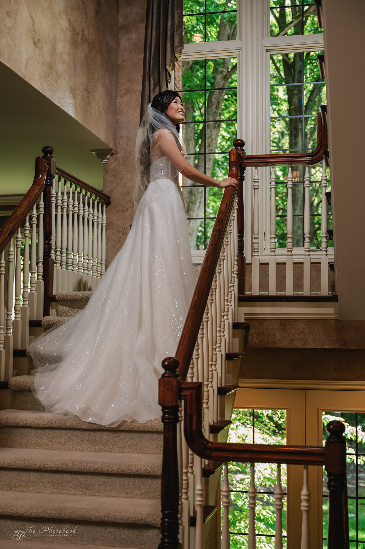 TP6_4312-Stairs-Wedding-Dress-Michigan- bride-groom