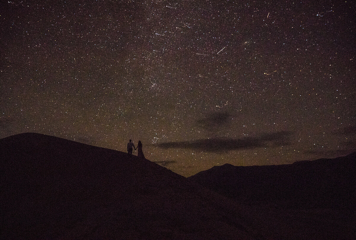 long exposure of starts at great sand dunes national park