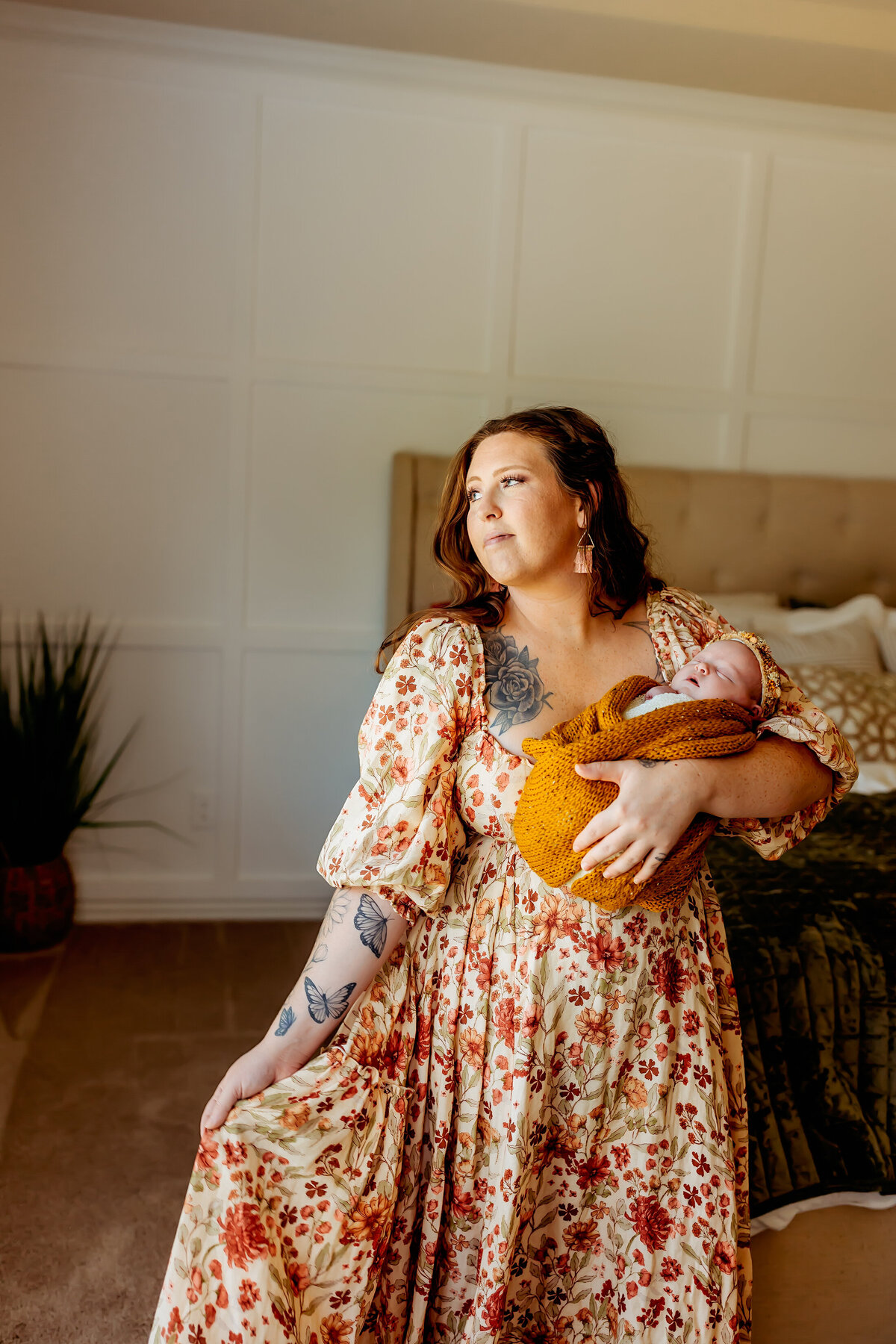 Affordable Lifestyle Newborn Session | Burleson, TX Newborn Photographer