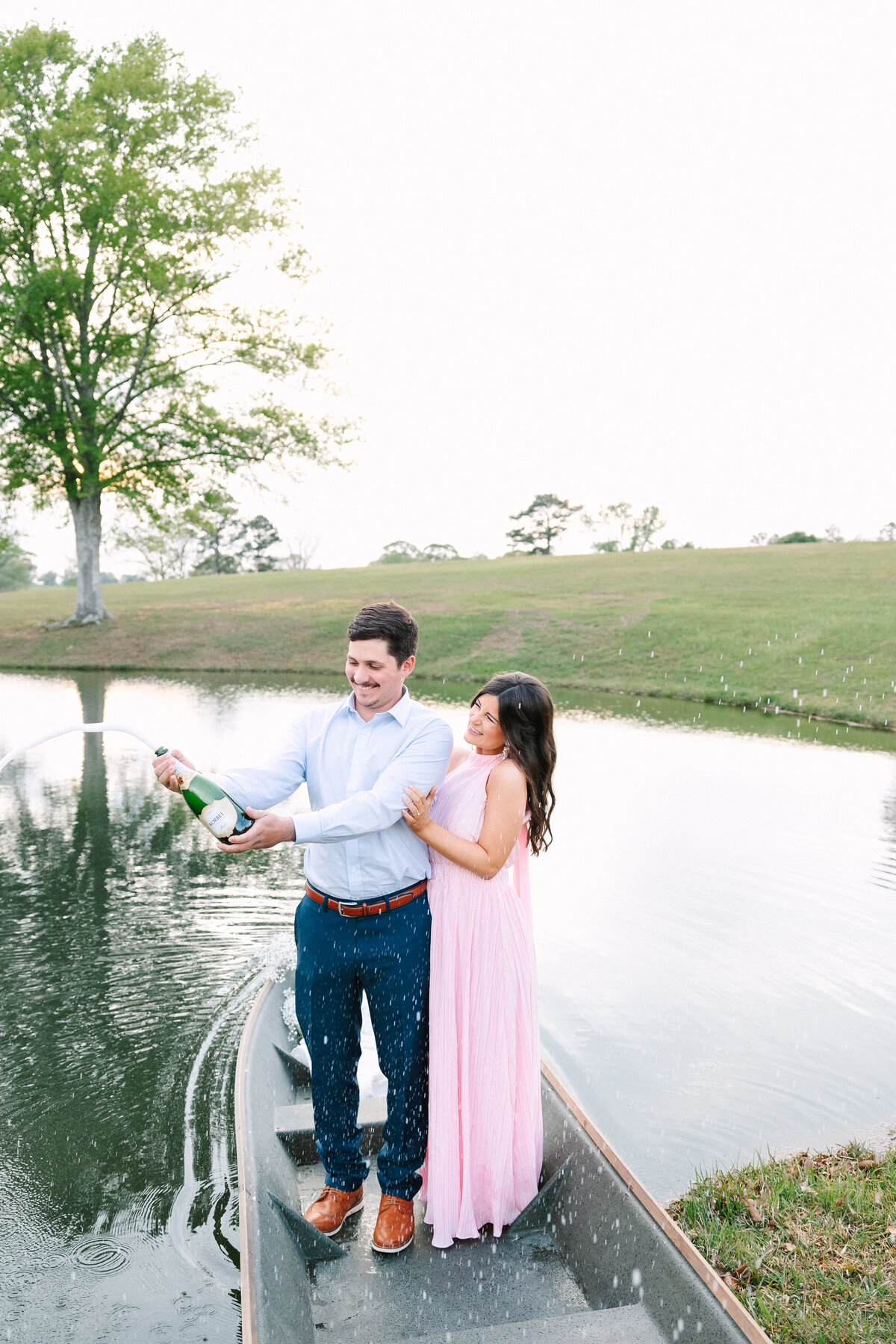 Louisiana Engagements Canoe Photographer