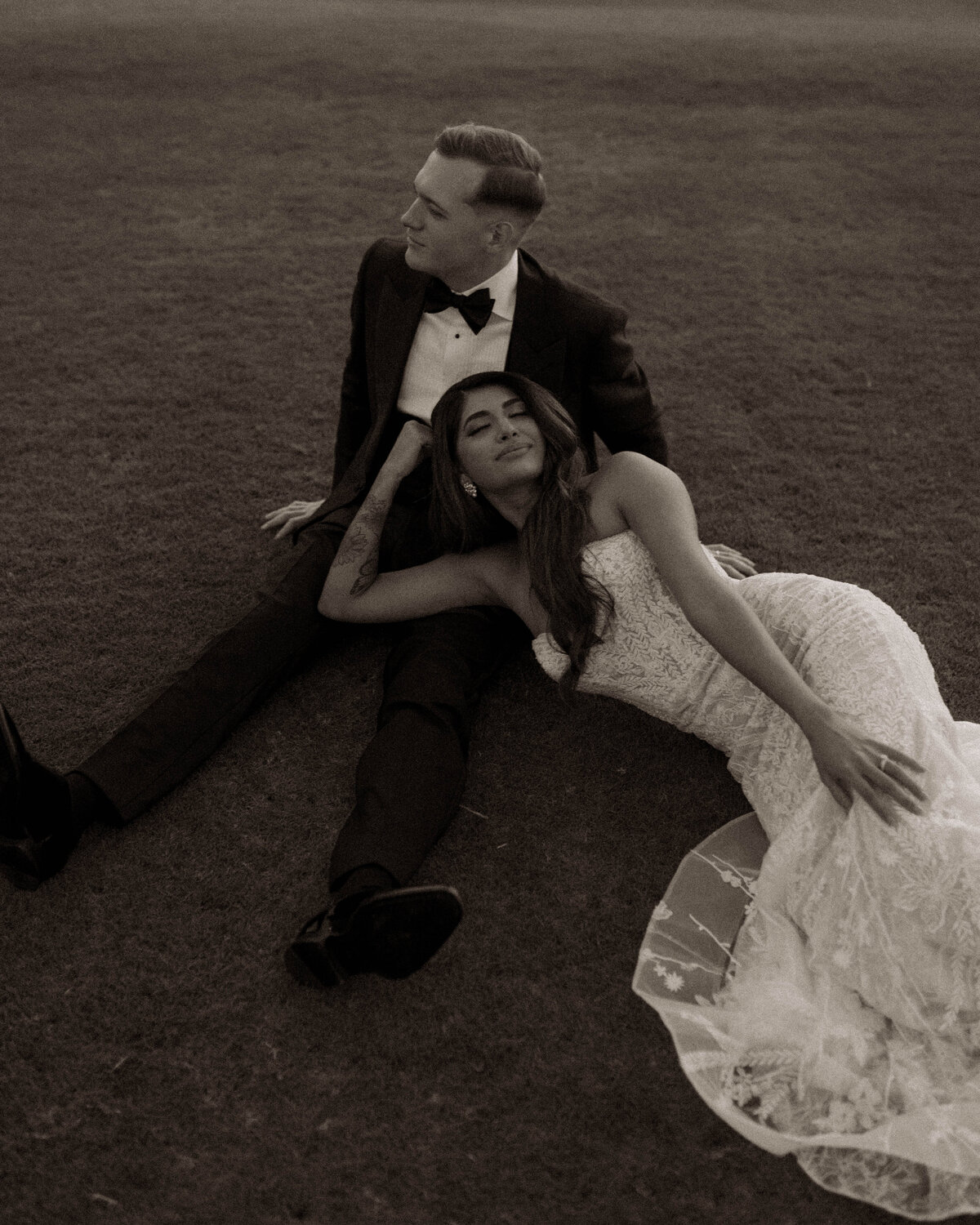 Bella Collina editorial wedding portrait