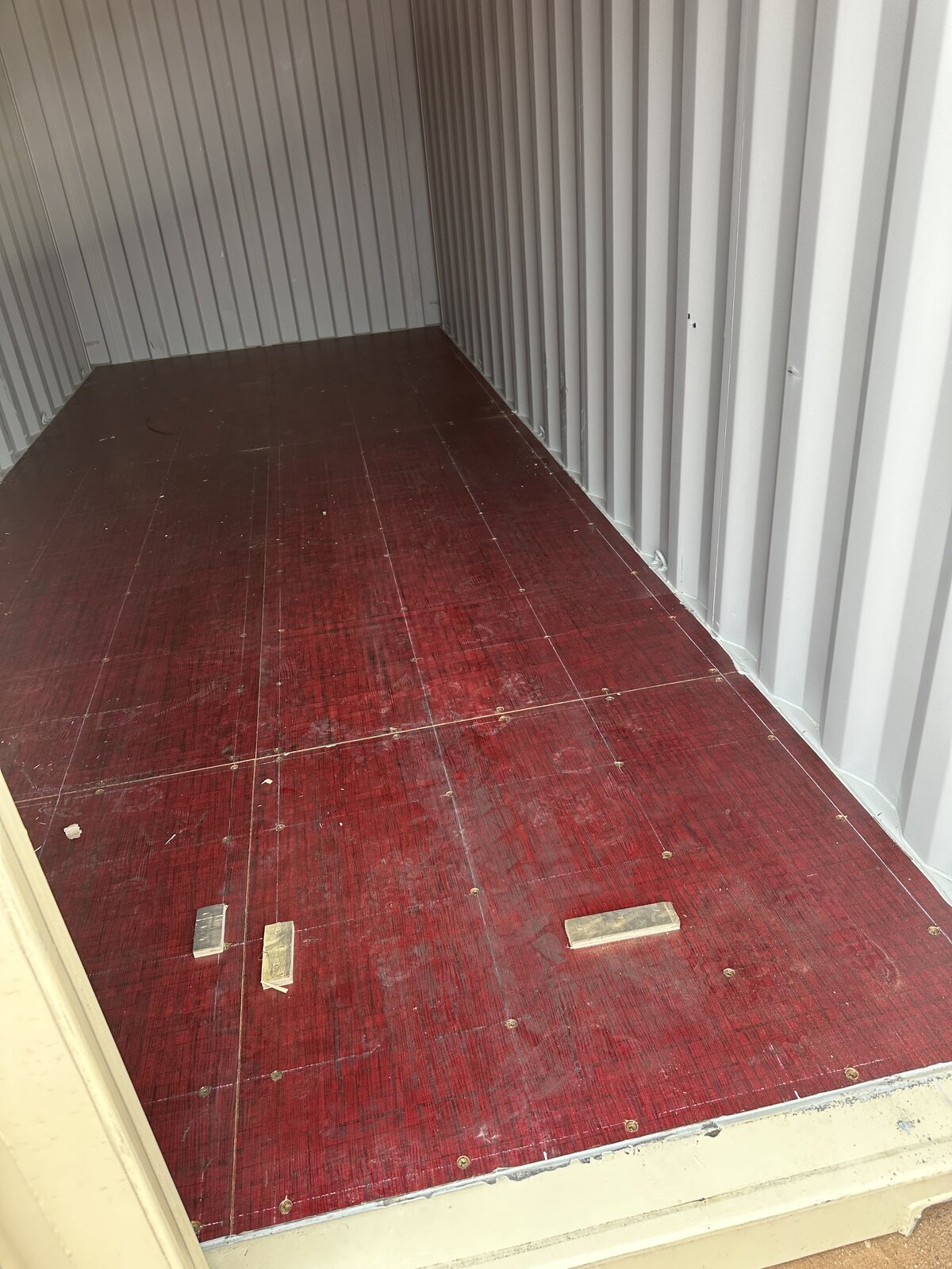 Inside of shipping container for sale in New Mexico