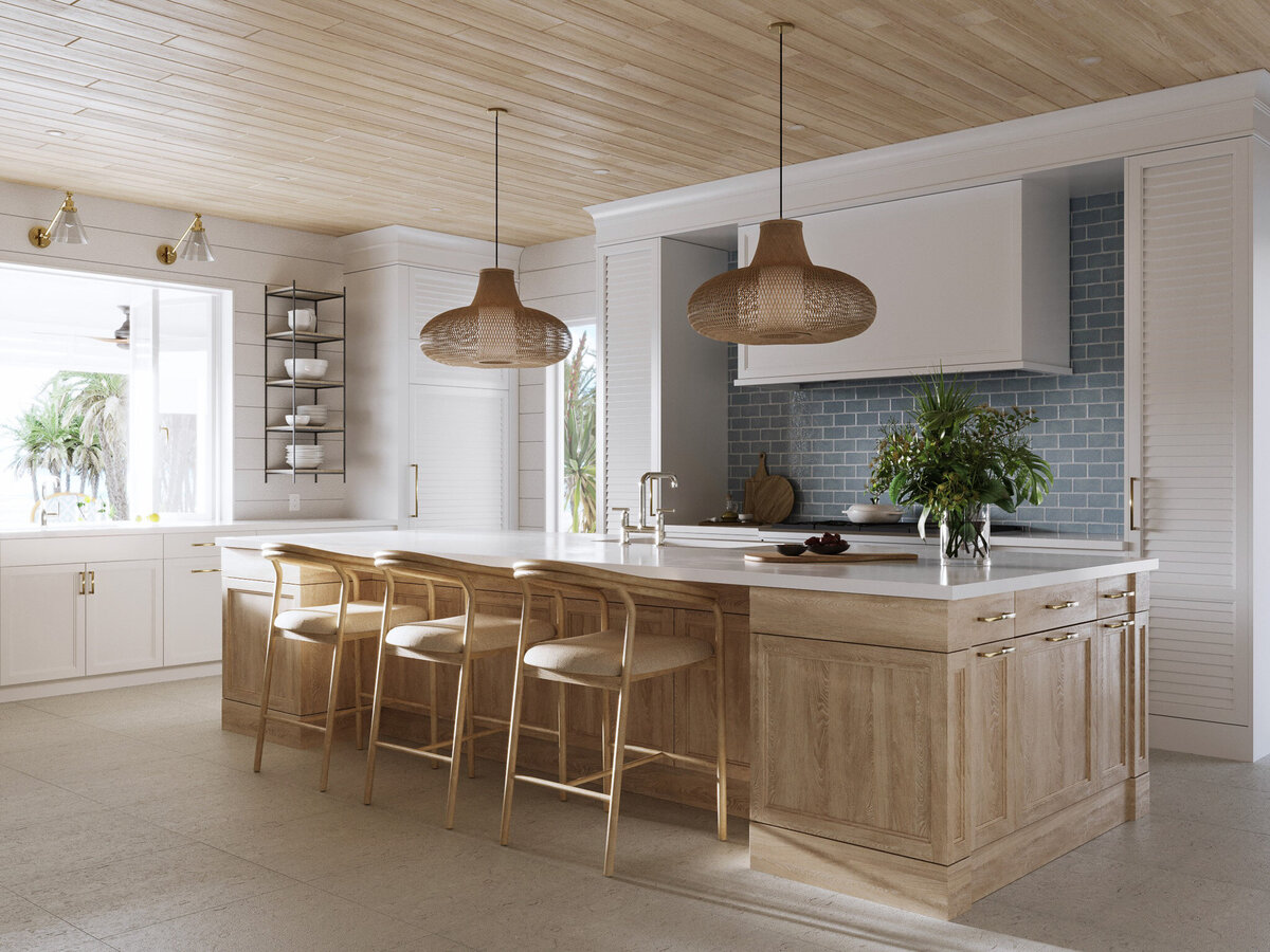 Bahamas Kitchen Interior Rendering