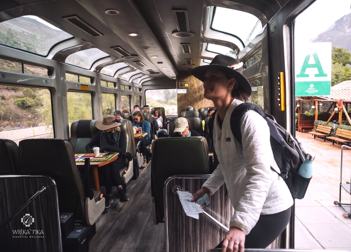 Vistadome train to Machu Picchu