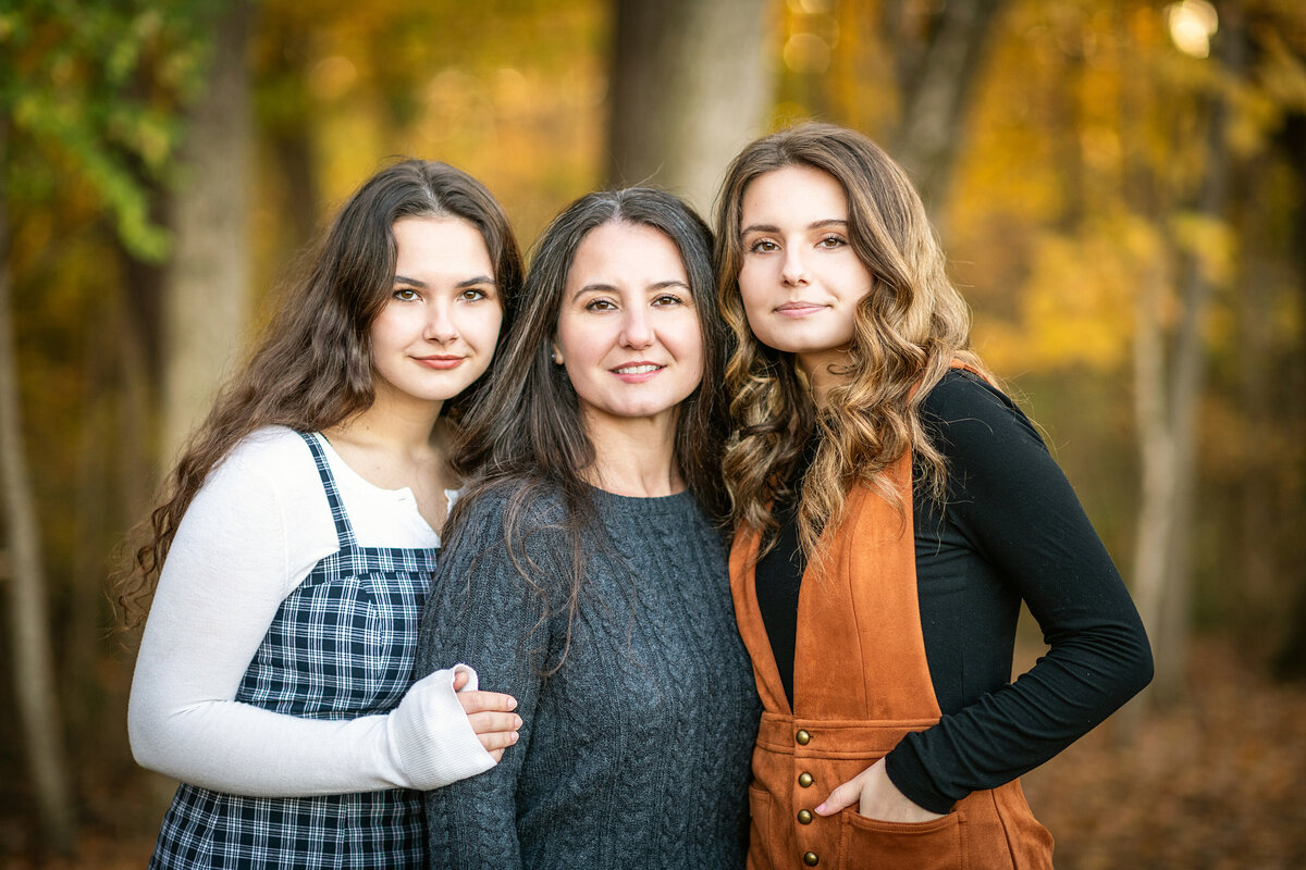 sisters standing together