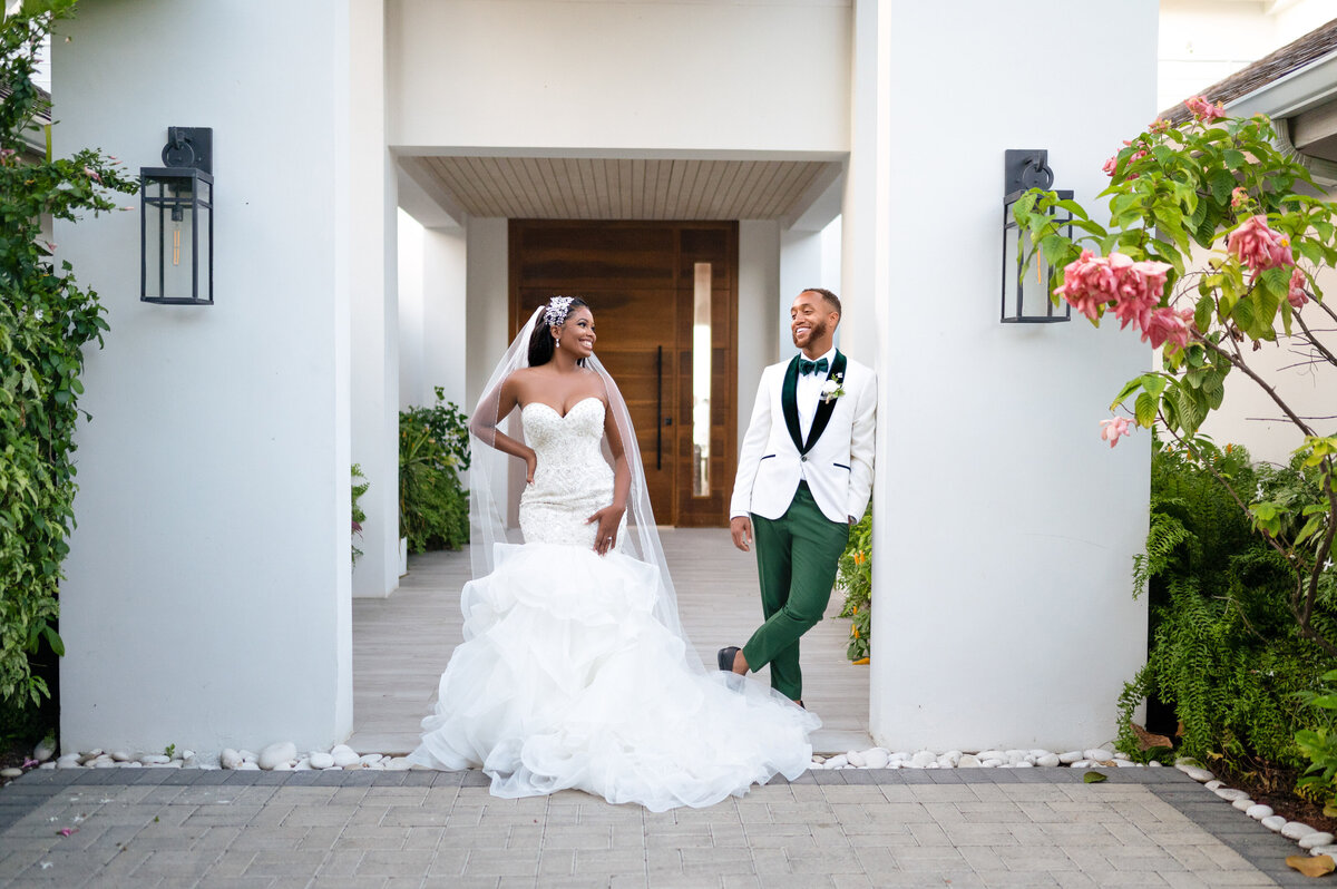 couple laughing at each other