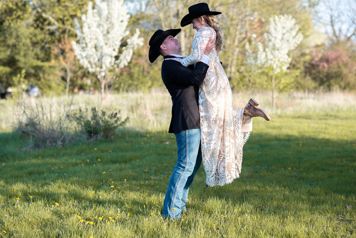 Candid toast by wedding guests