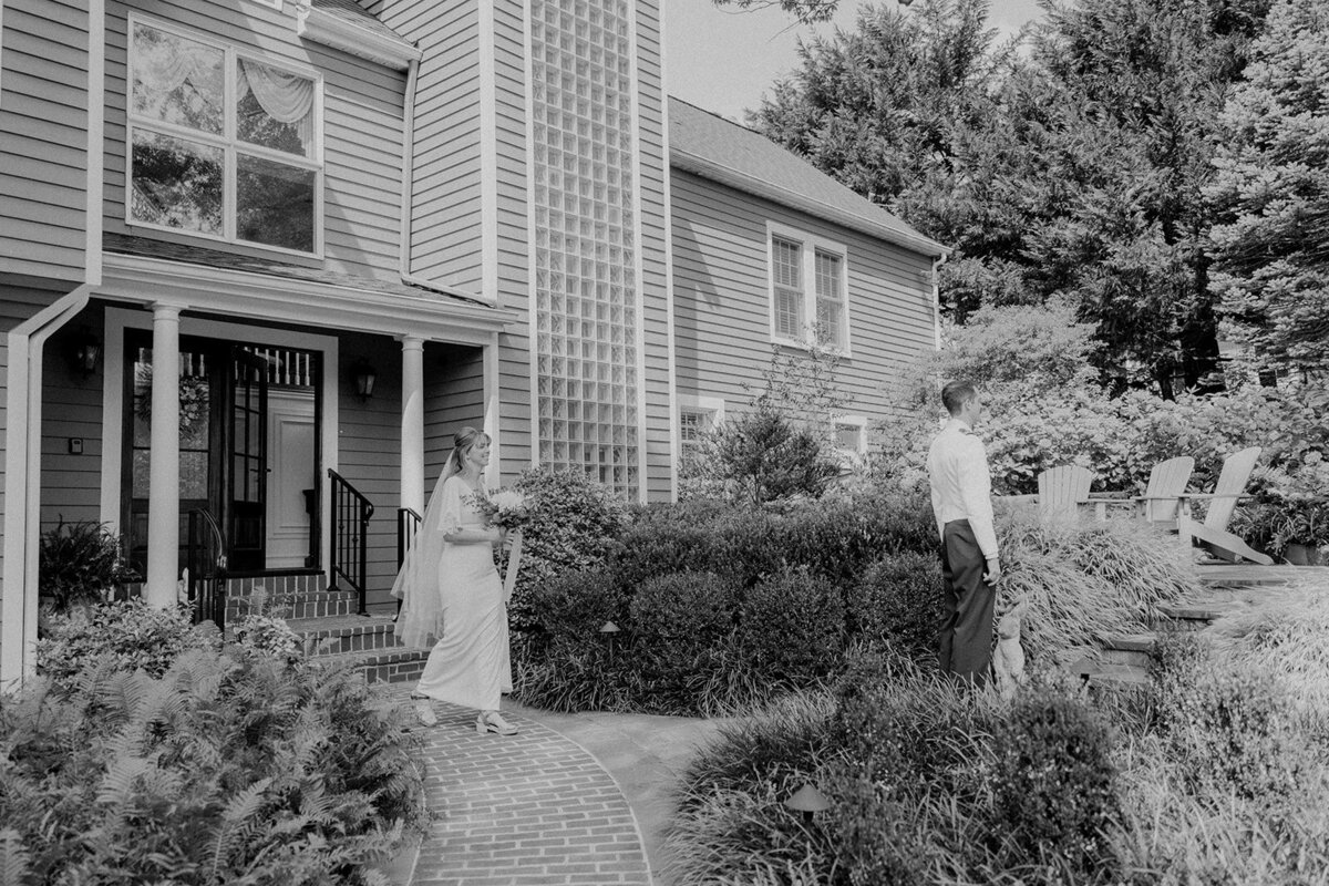 First look for an Annapolis wedding