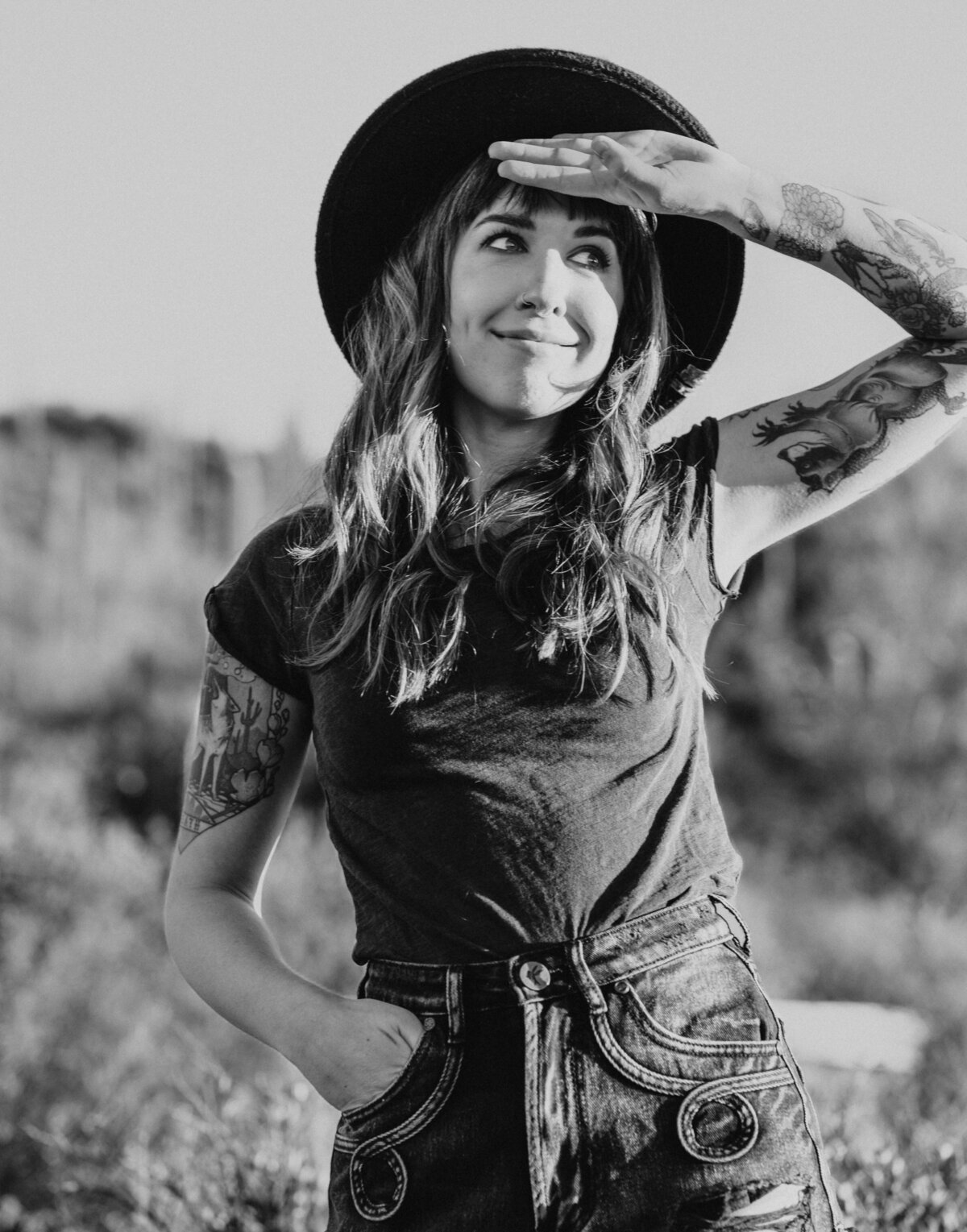 Black and White Desert Shoot
