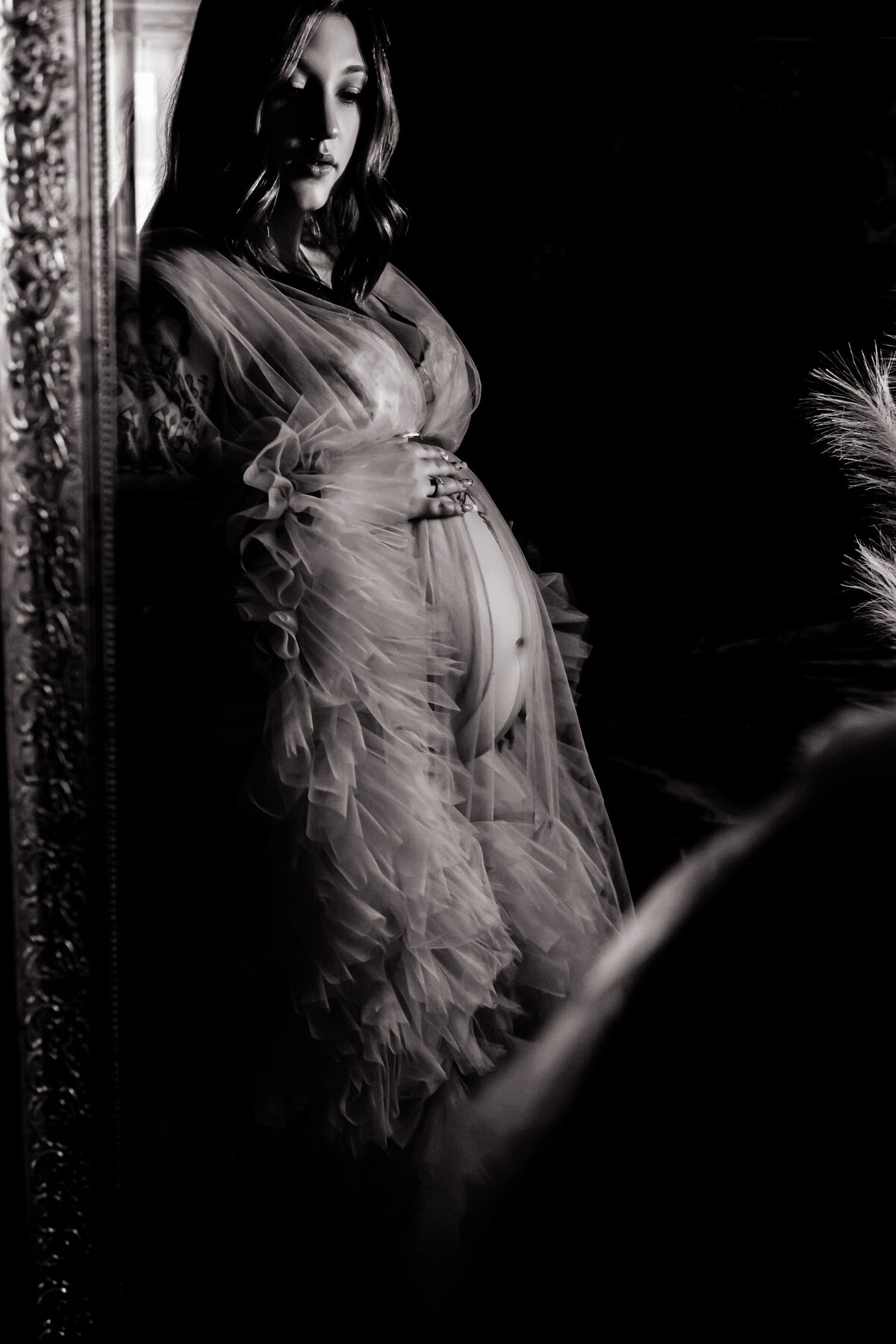 black and white boudoir Photography