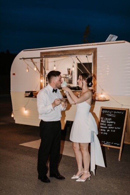 ice cream truck camper wedding nh