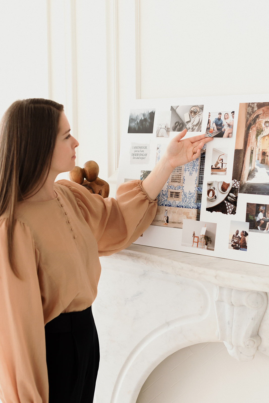 woman to looking to future goals