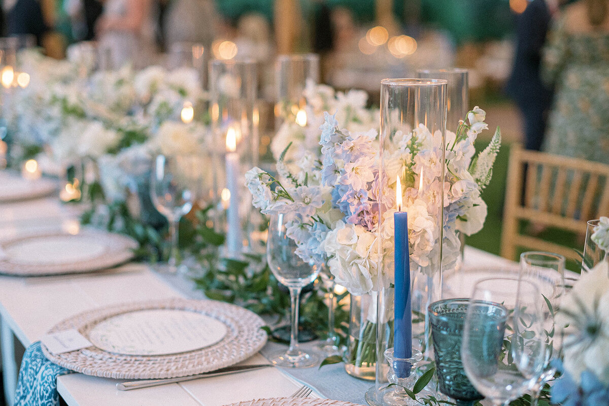 Kate-Murtaugh-Events-blue-candles-wedding-planner-Cape-Cod