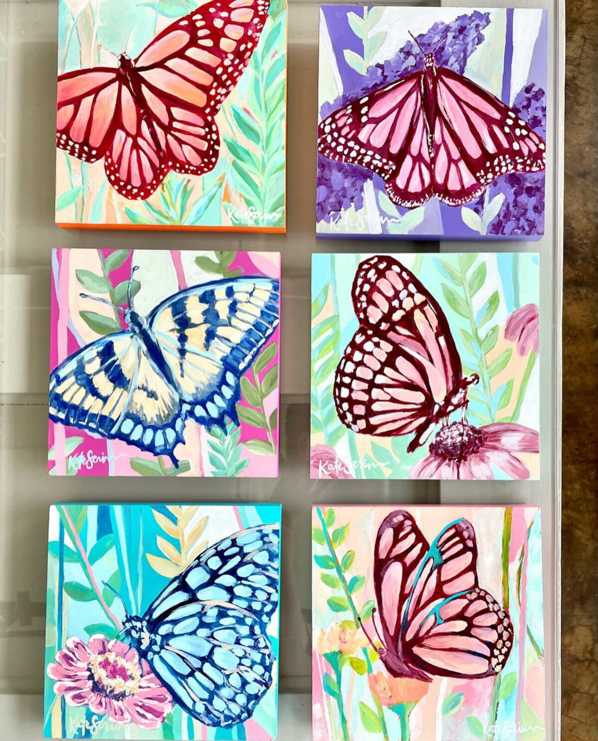 butterfly paintings