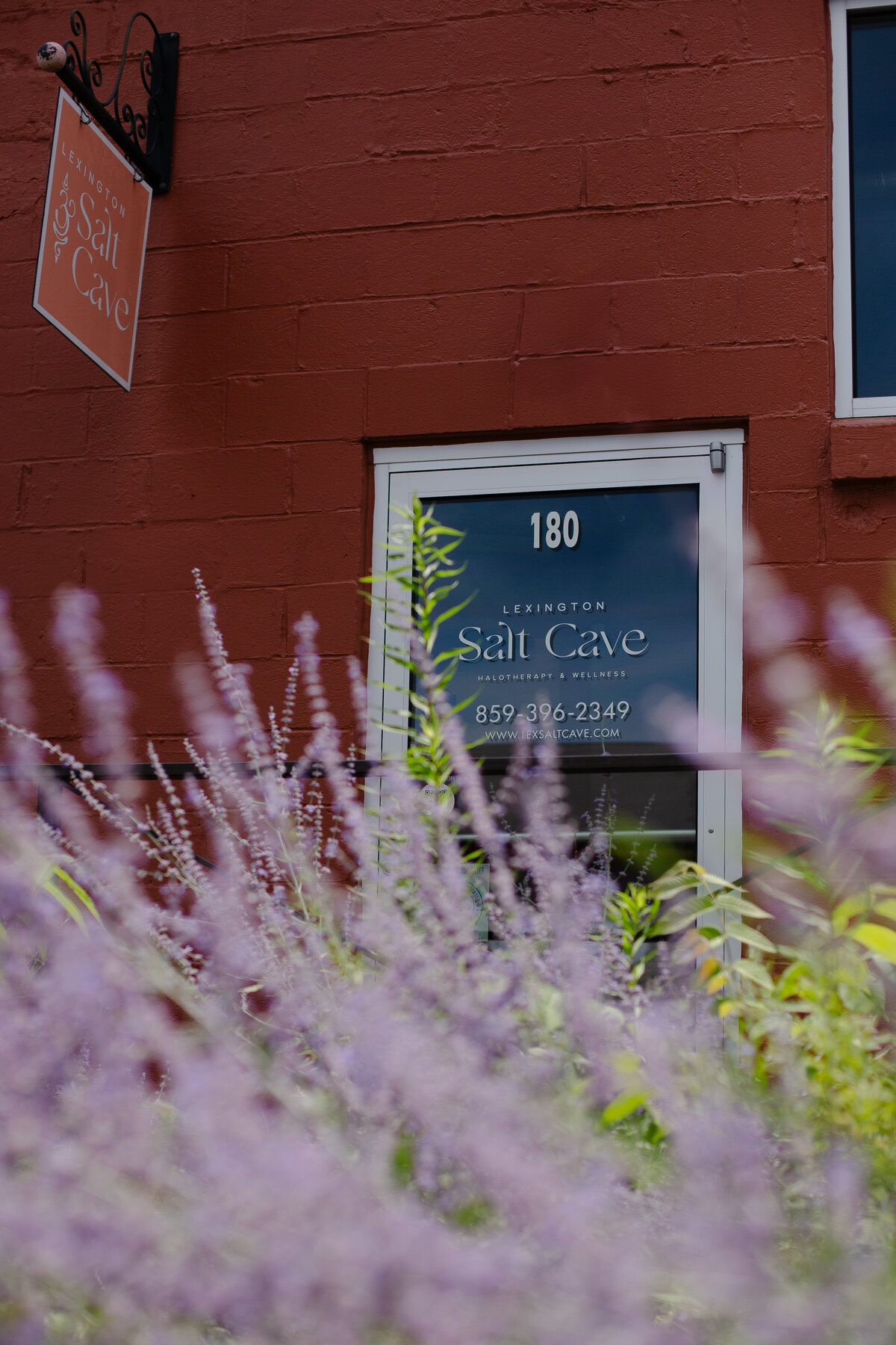 Sage and front door