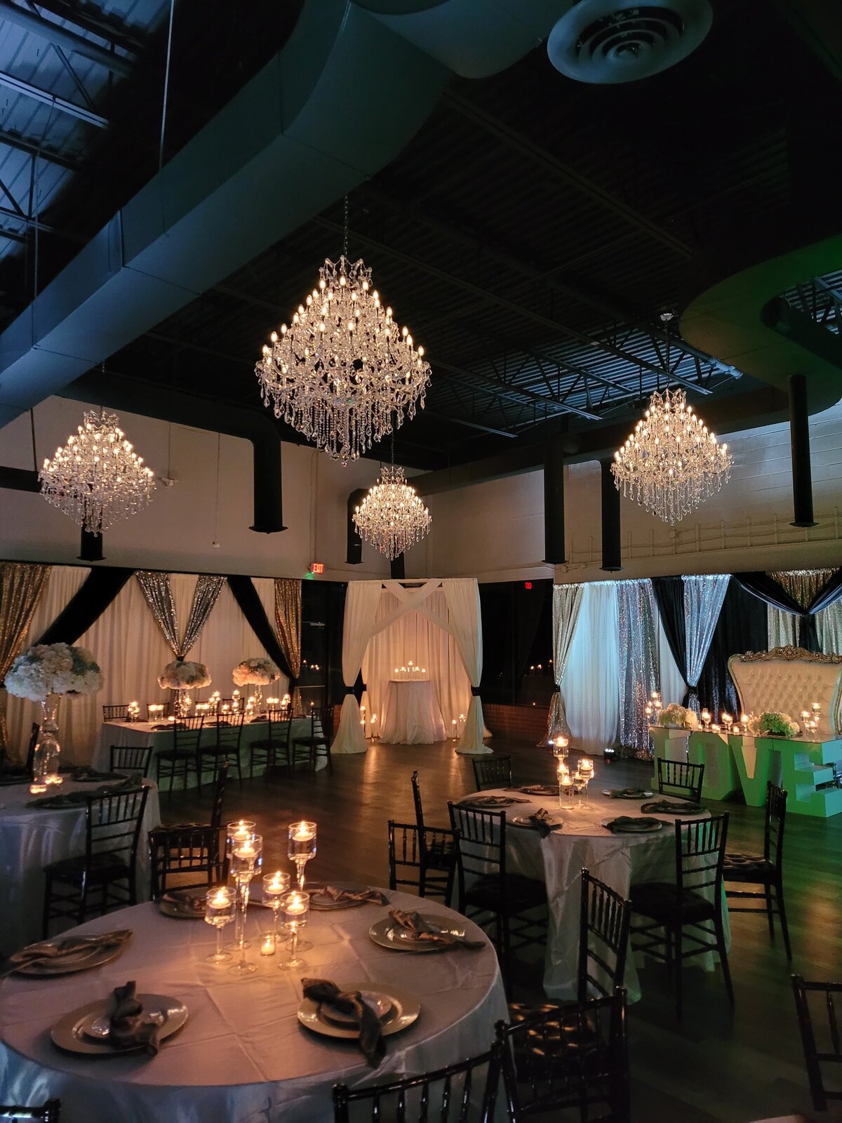 Wedding with Backdrop Canopy Rentals in Metro Detroit Event Space 4-min