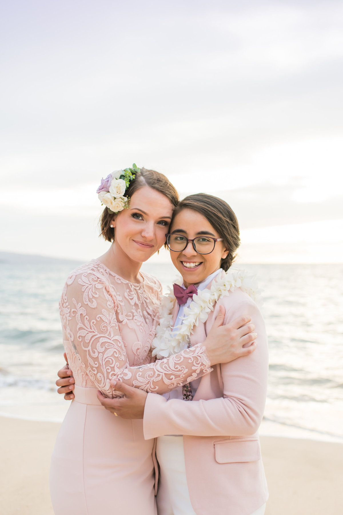 Same Sex Maui wedding photography couple