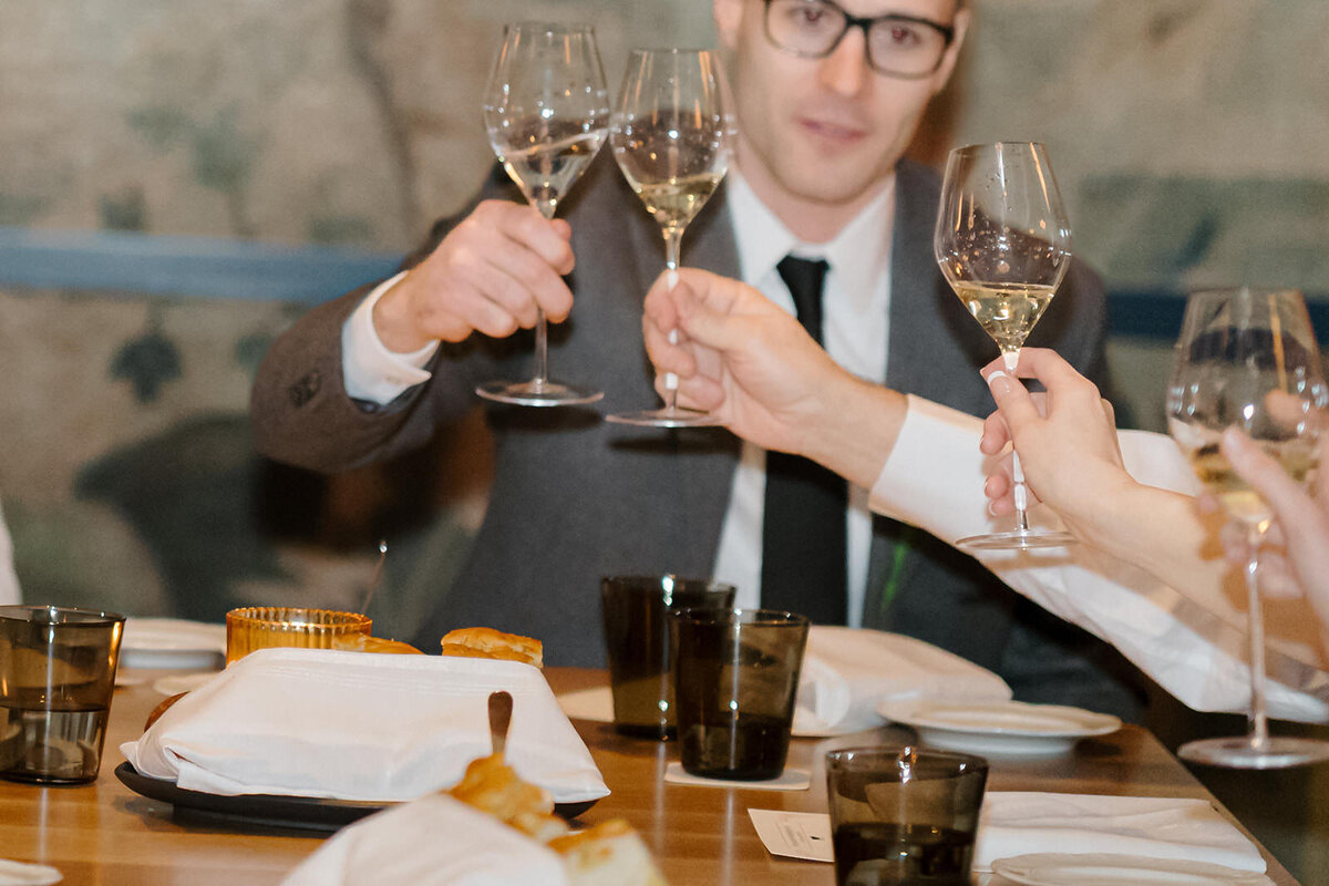 Intimate wedding reception dinner at Burbon stakehouse, JW Essex house marriot, NYC | Oduma photography-40
