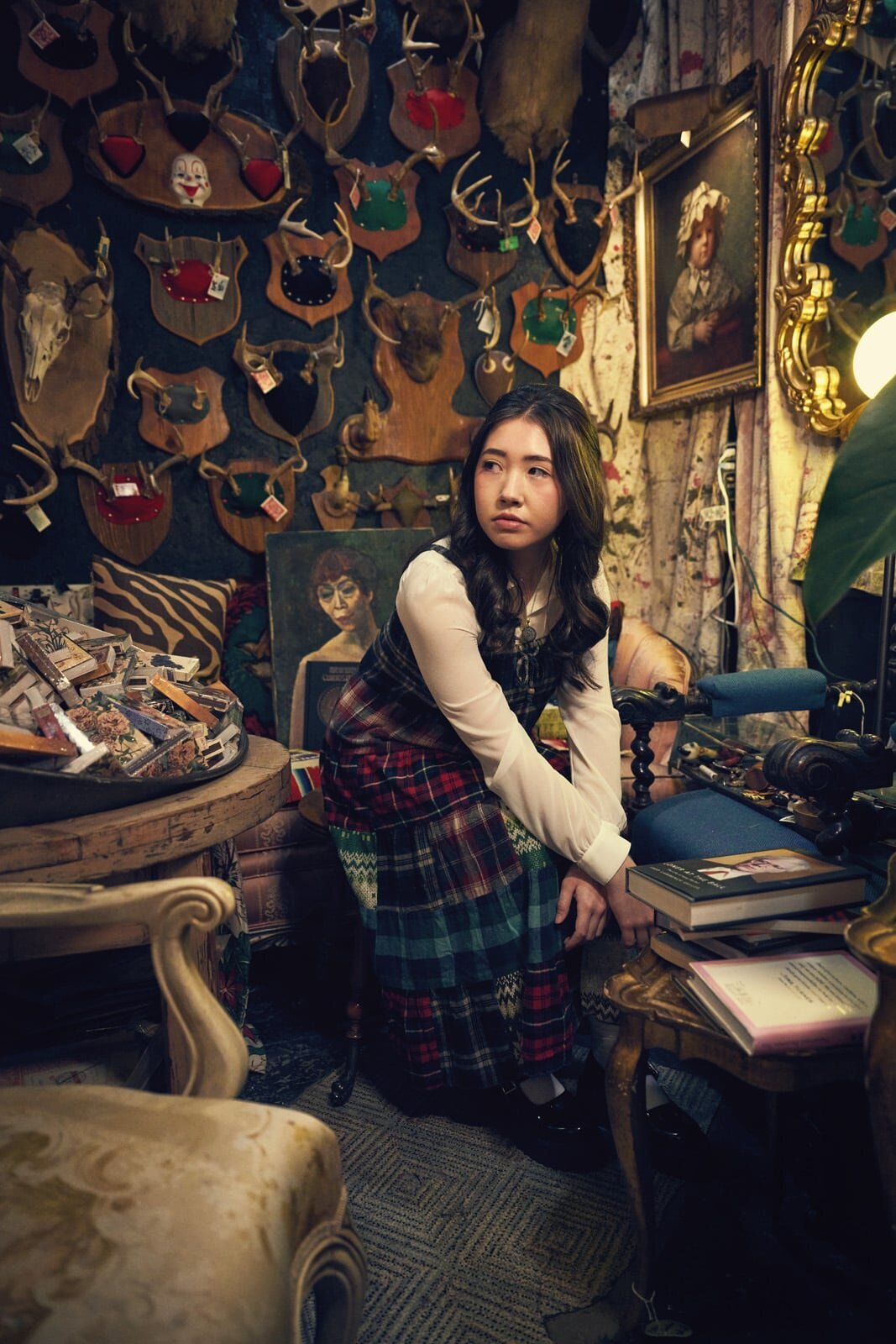 High School Senior Picture Photographer Captures Unique Portrait in Cozy Setting-27
