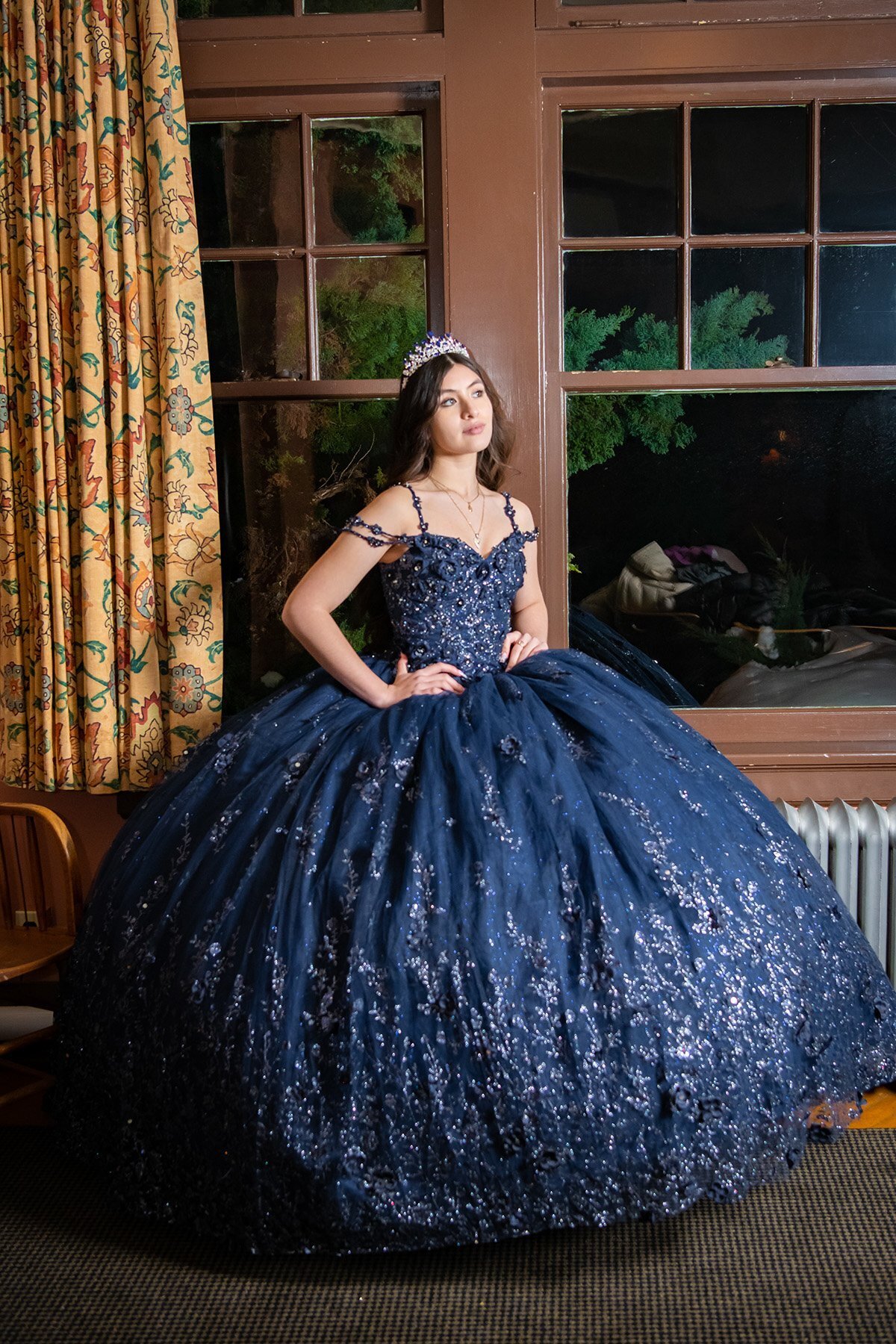 Quince Dress Navy | Lucia Isabel