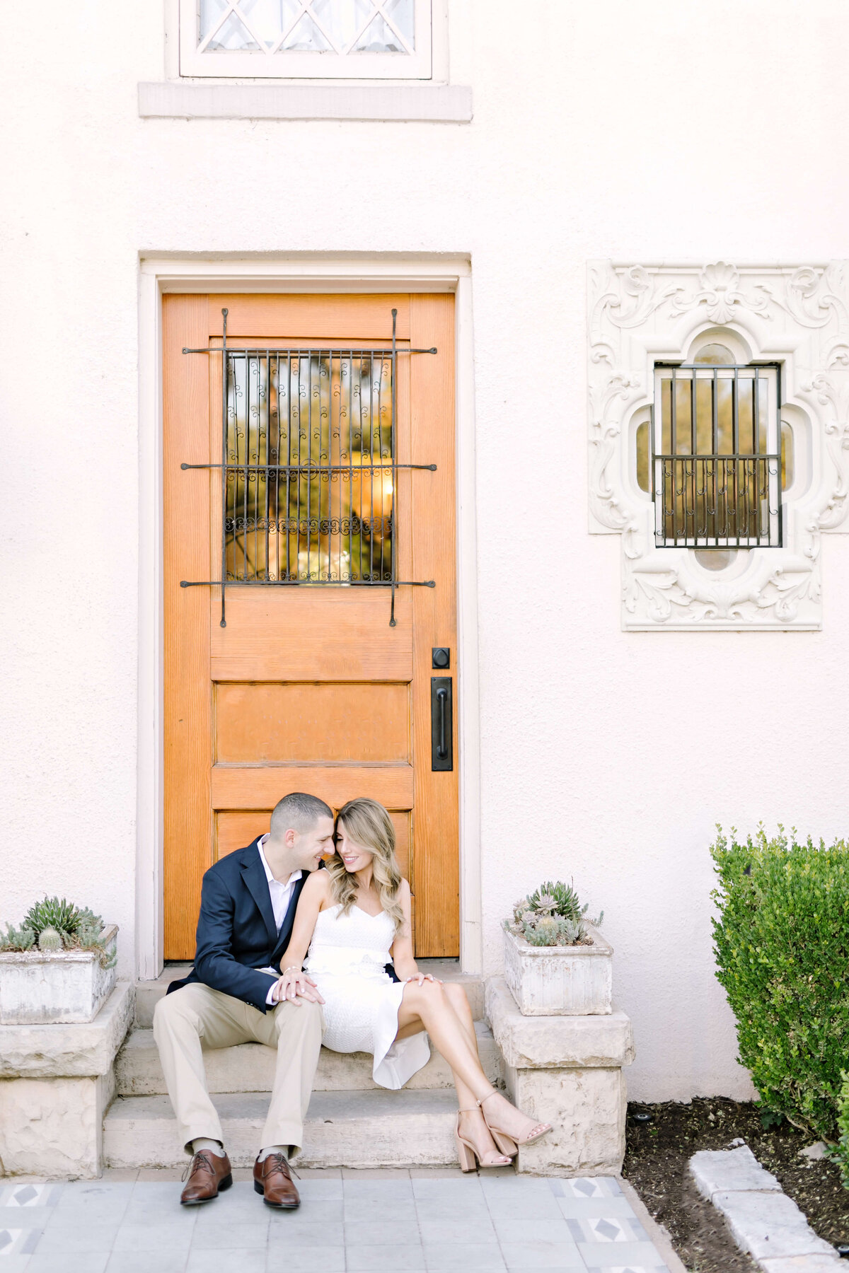 Golden Hour engagement session at Laguna Gloria