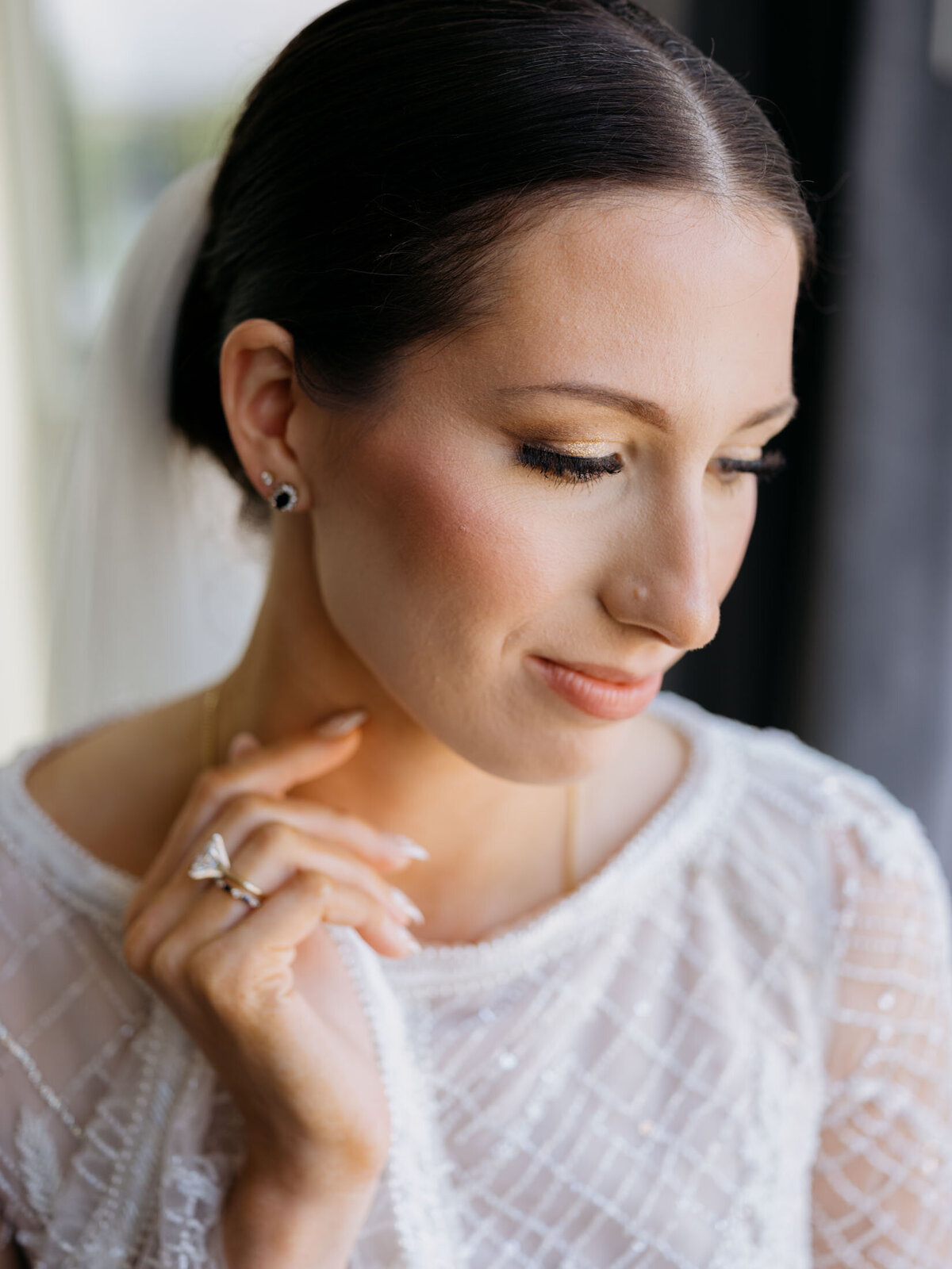 J.Andrietta wedding dress for bride's dream Shoreby Club wedding