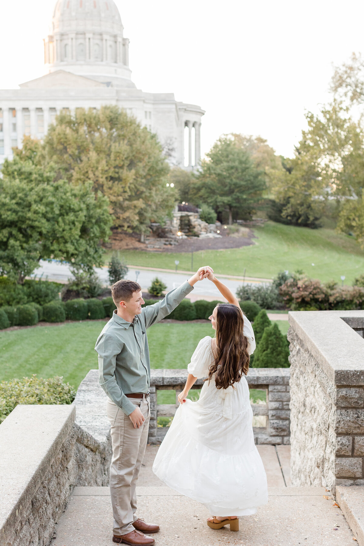 Engagement photos in Columbia Missouri