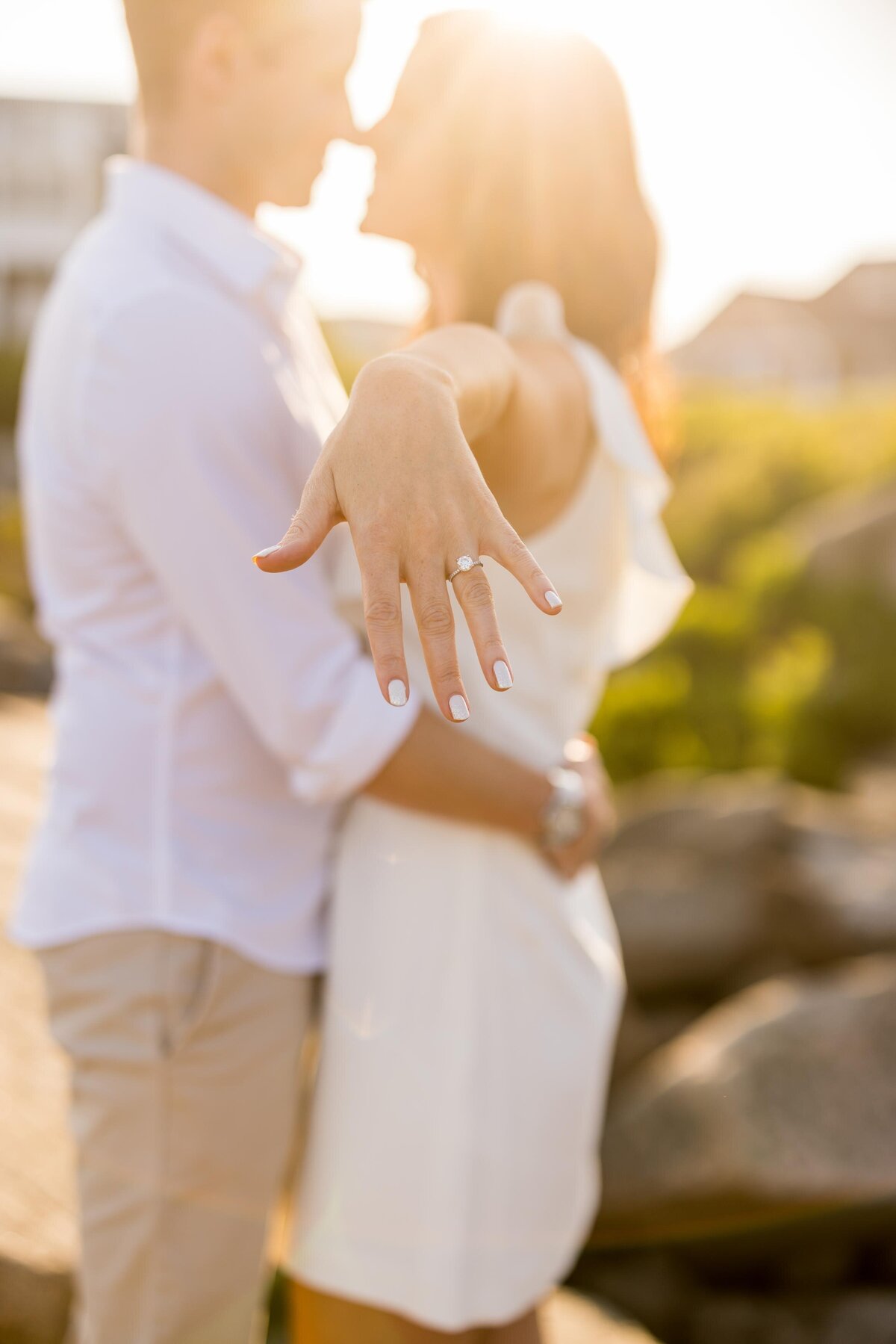 Beach engagement photos Boston and nh seacoast