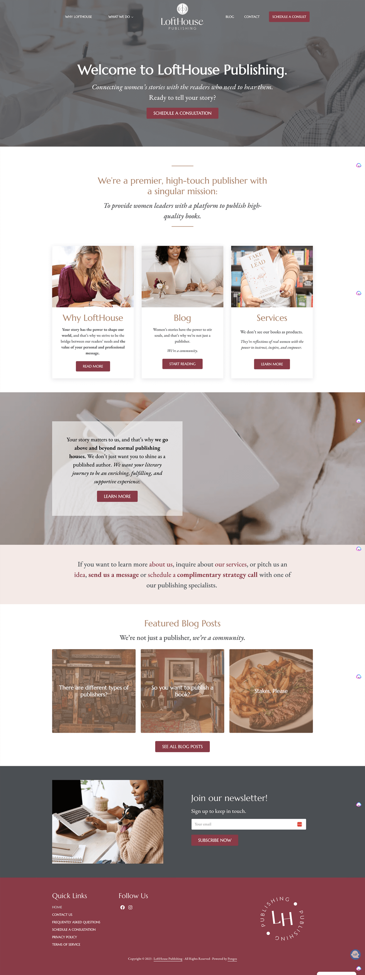 LoftHouse Publishing Homepage