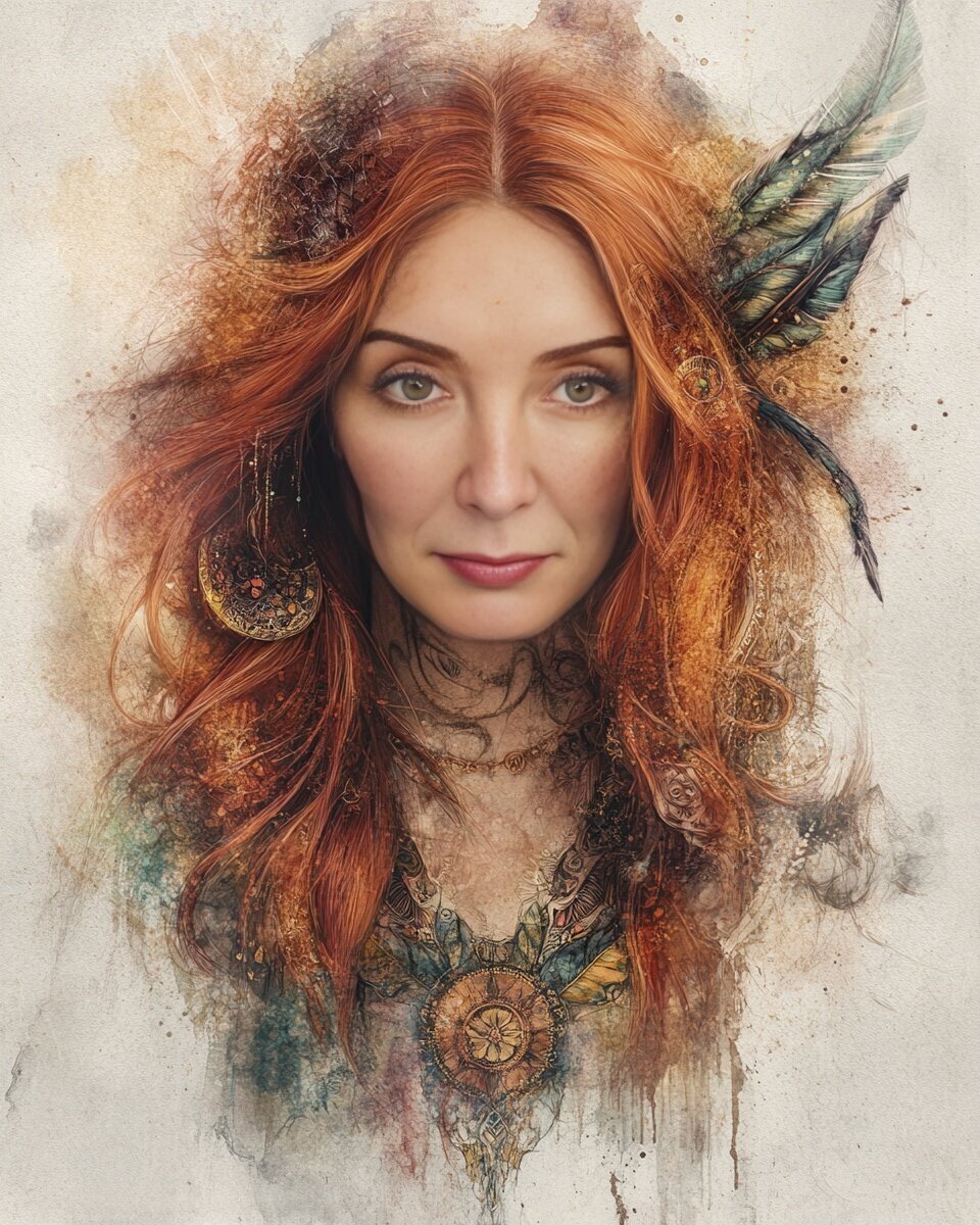boho watercolour caroline
