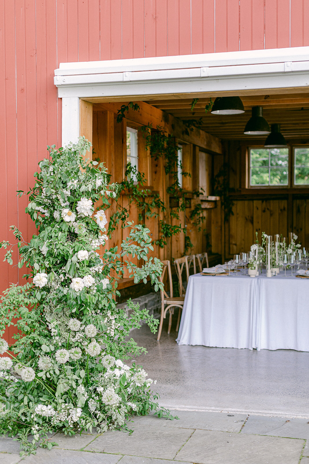 wedding-reception-floral-entrance