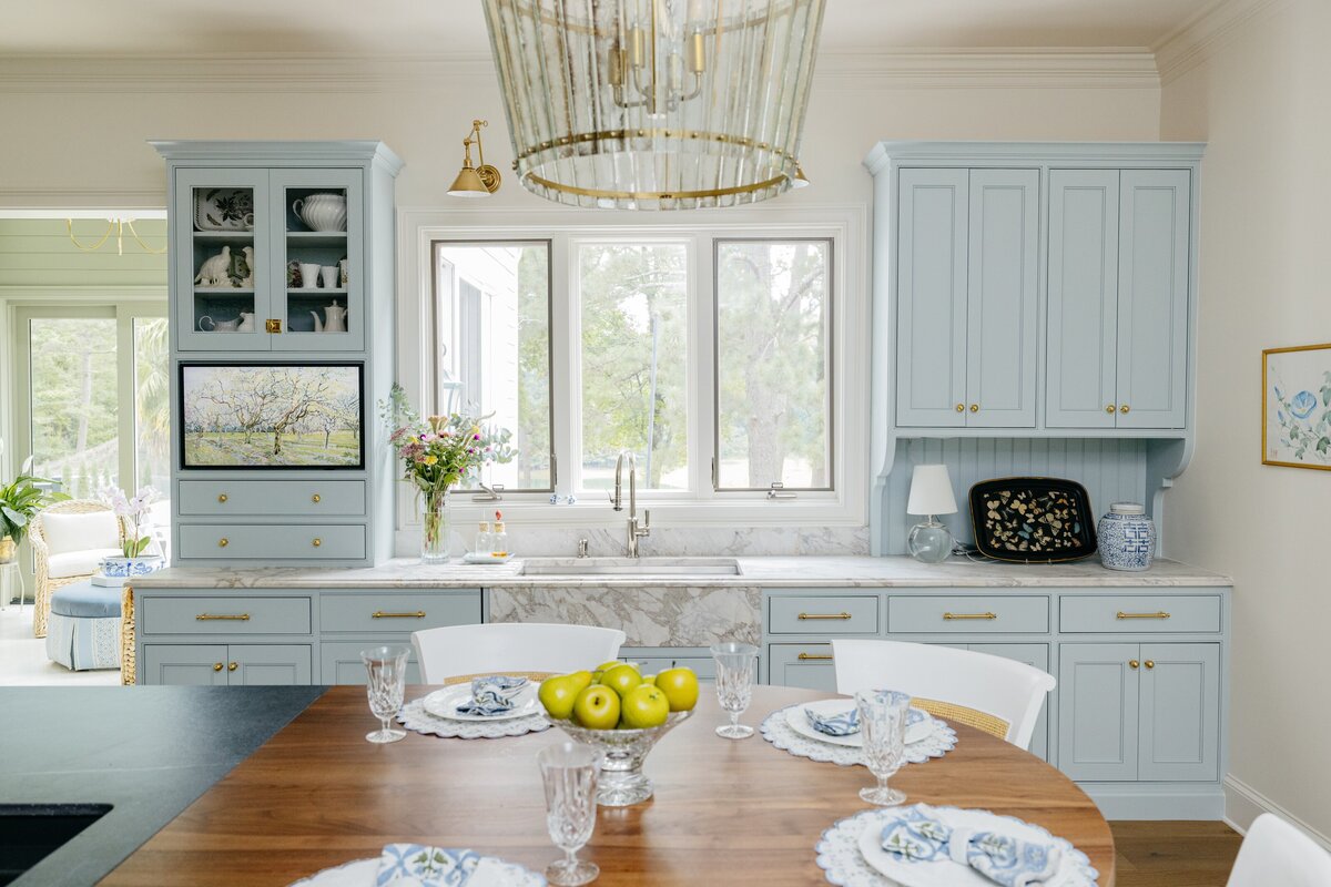 On Delancey Place Blue Walnut Kitchen2